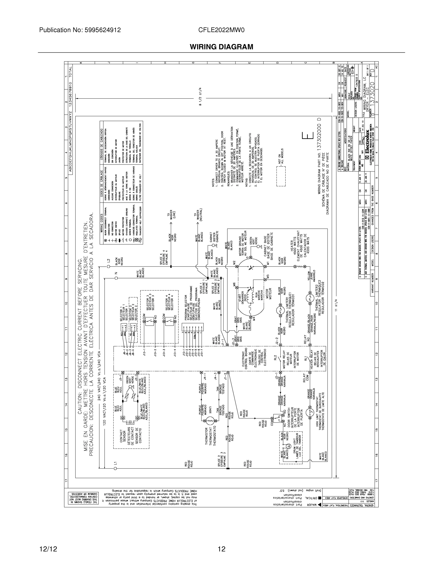 12 - WIRING DIAGRAM