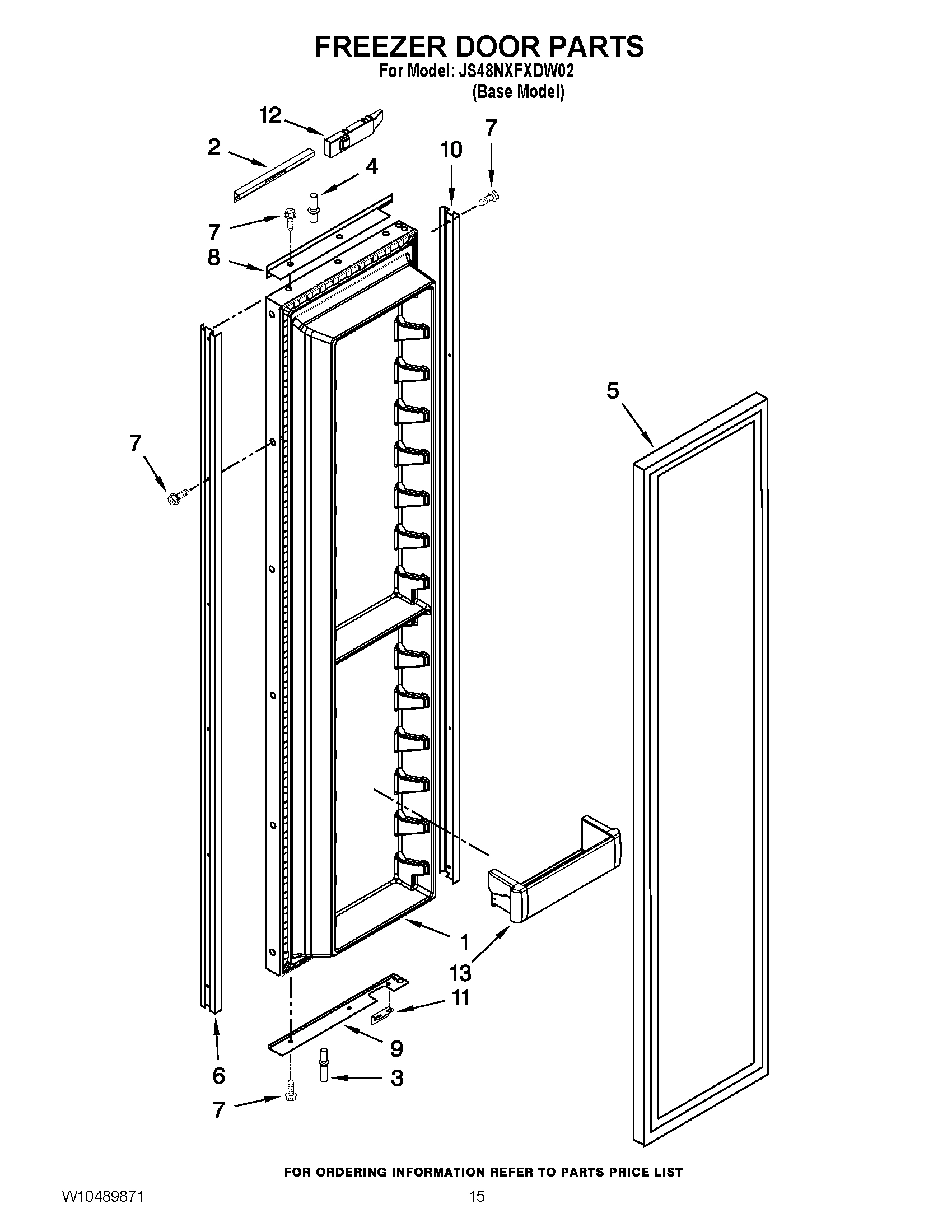 10 - FREEZER DOOR PARTS