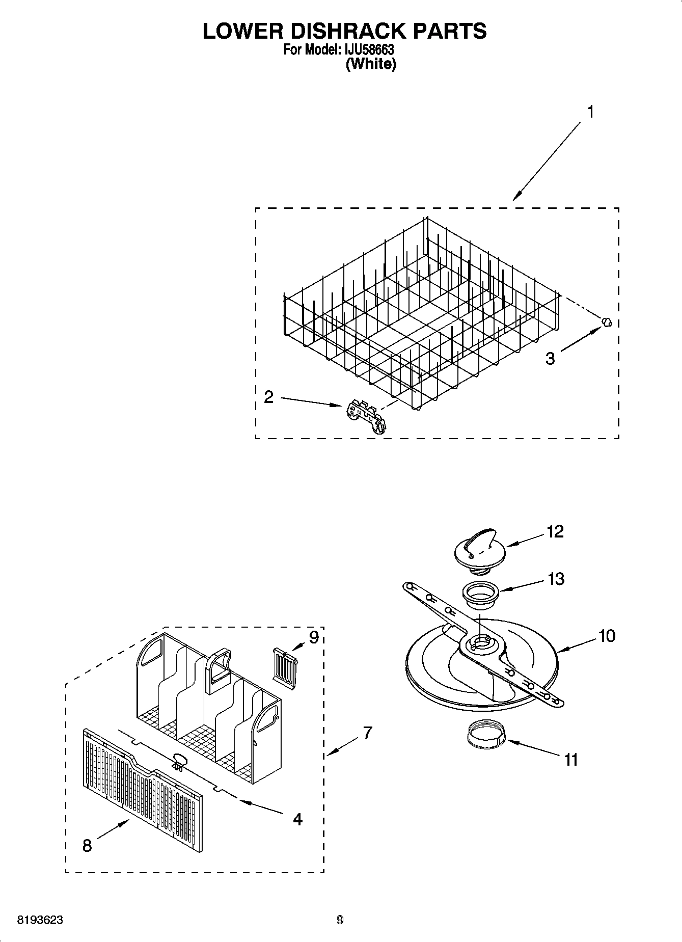06 - LOWER DISHRACK PARTS