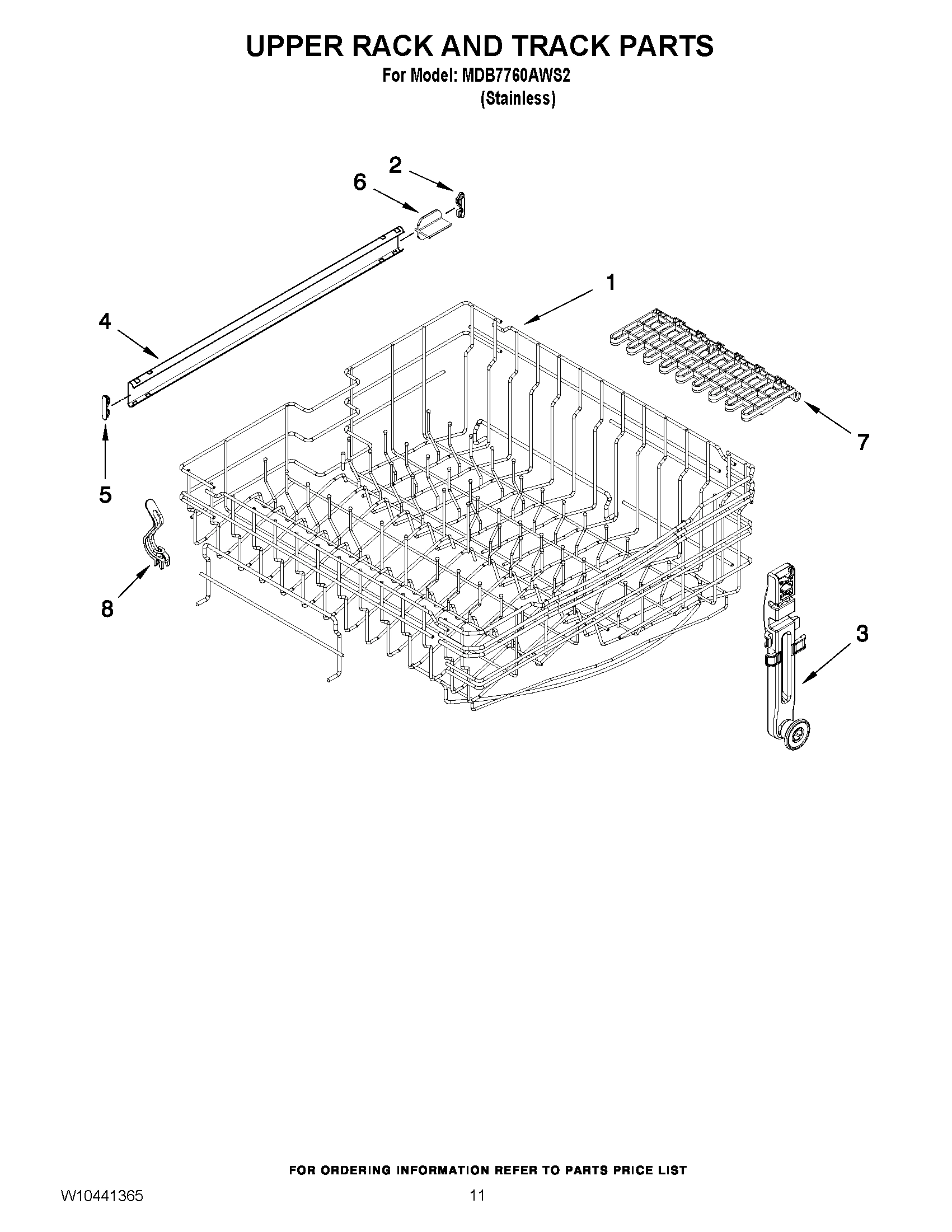 09 - UPPER RACK AND TRACK PARTS