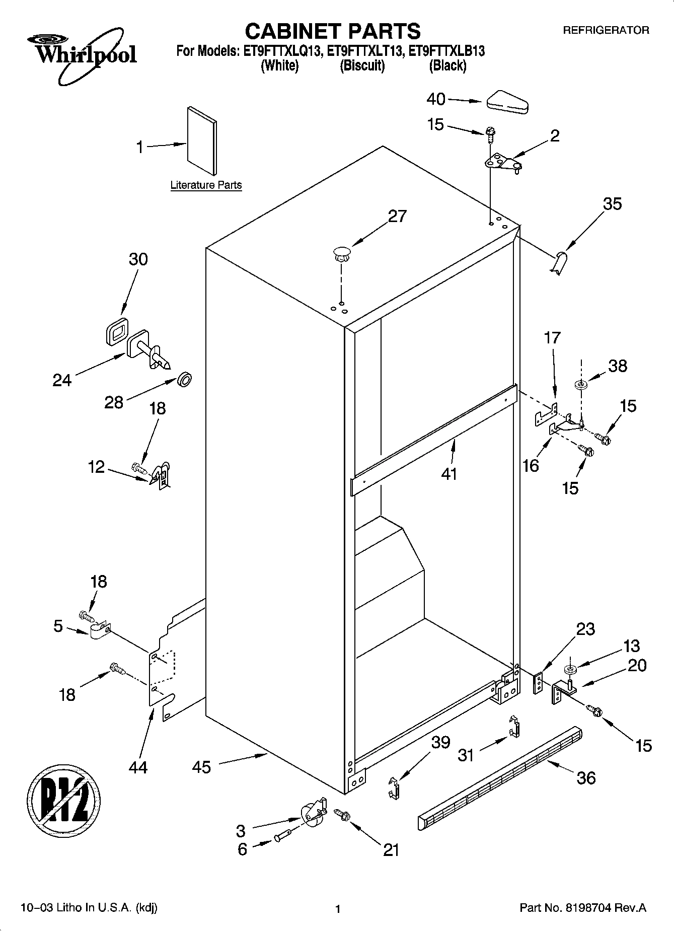 01 - CABINET PARTS