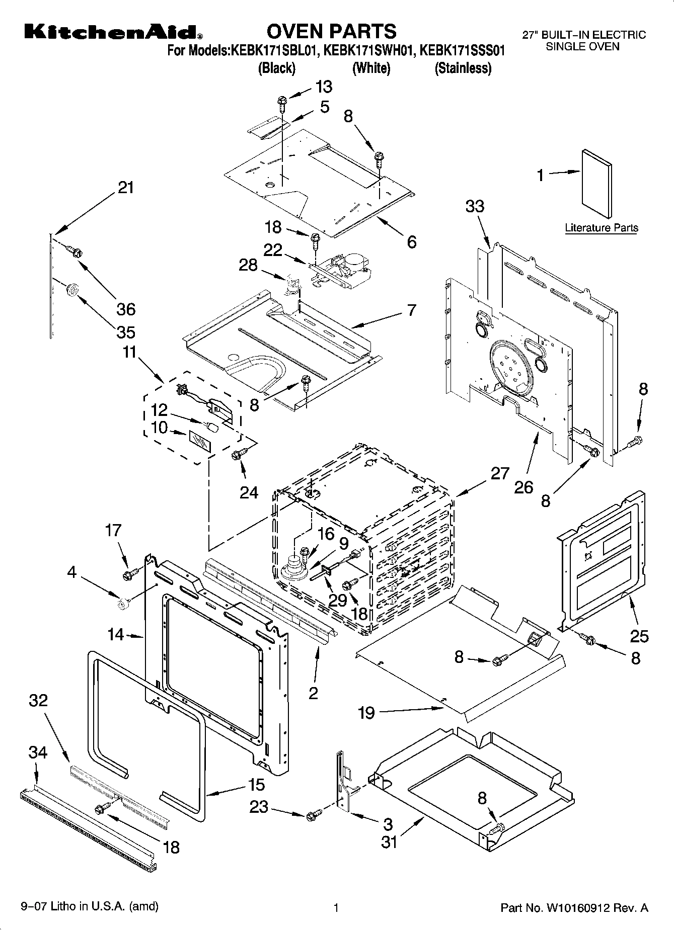 01 - OVEN PARTS