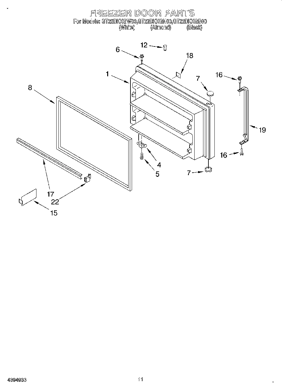 06 - FREEZER DOOR, LIT/OPTIONAL