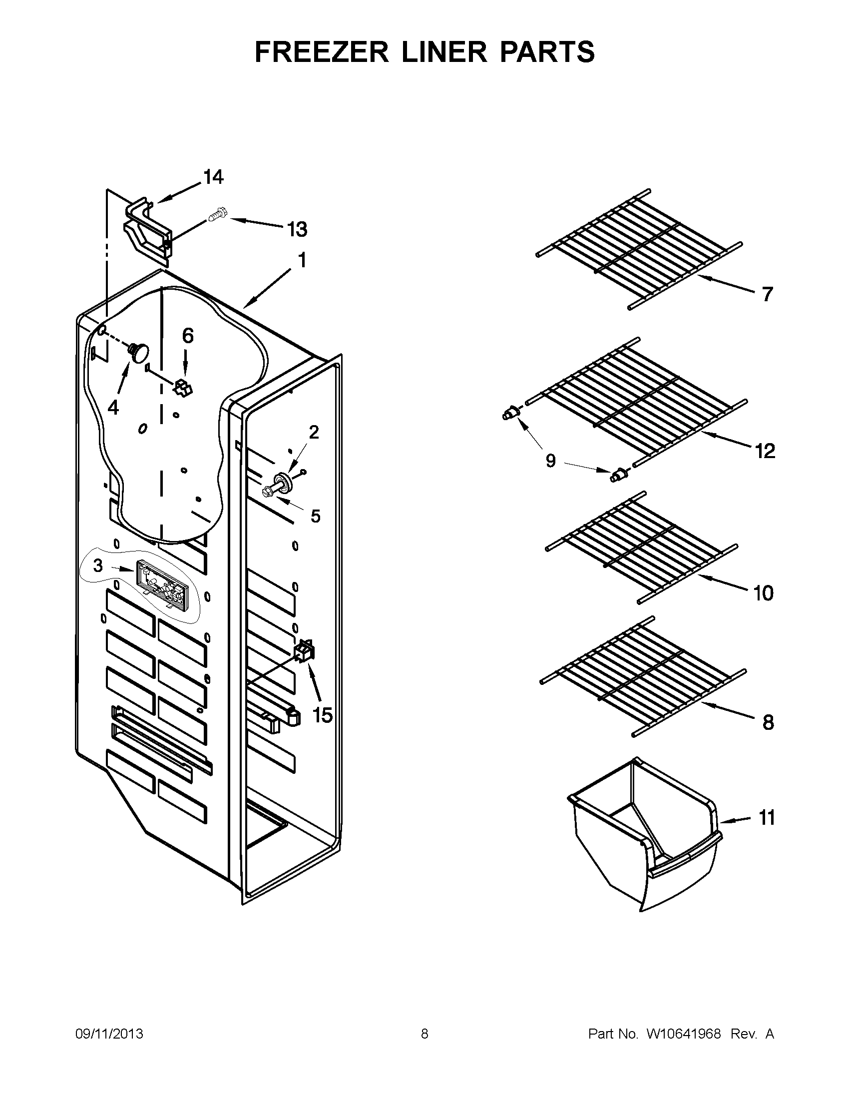 05 - FREEZER LINER PARTS