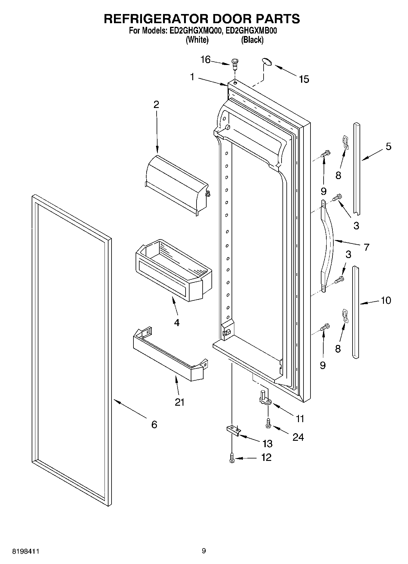 06 - REFRIGERATOR DOOR PARTS