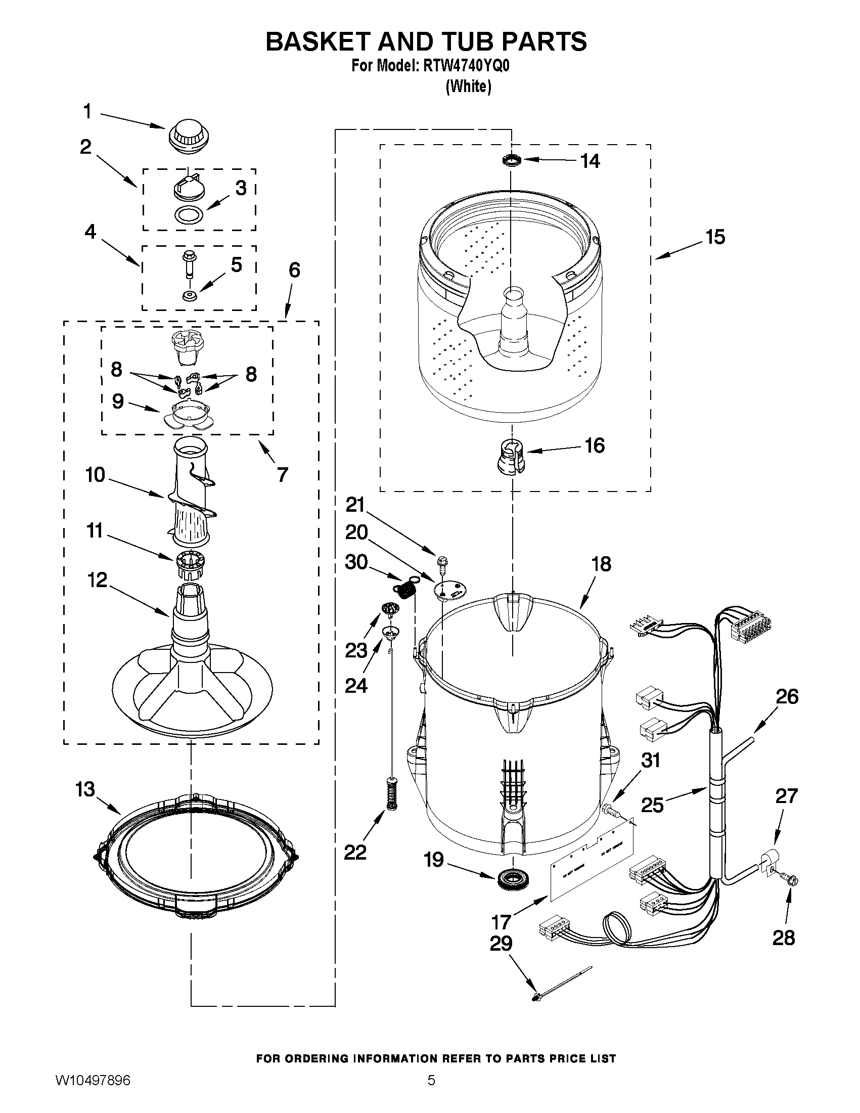 03 - BASKET AND TUB PARTS