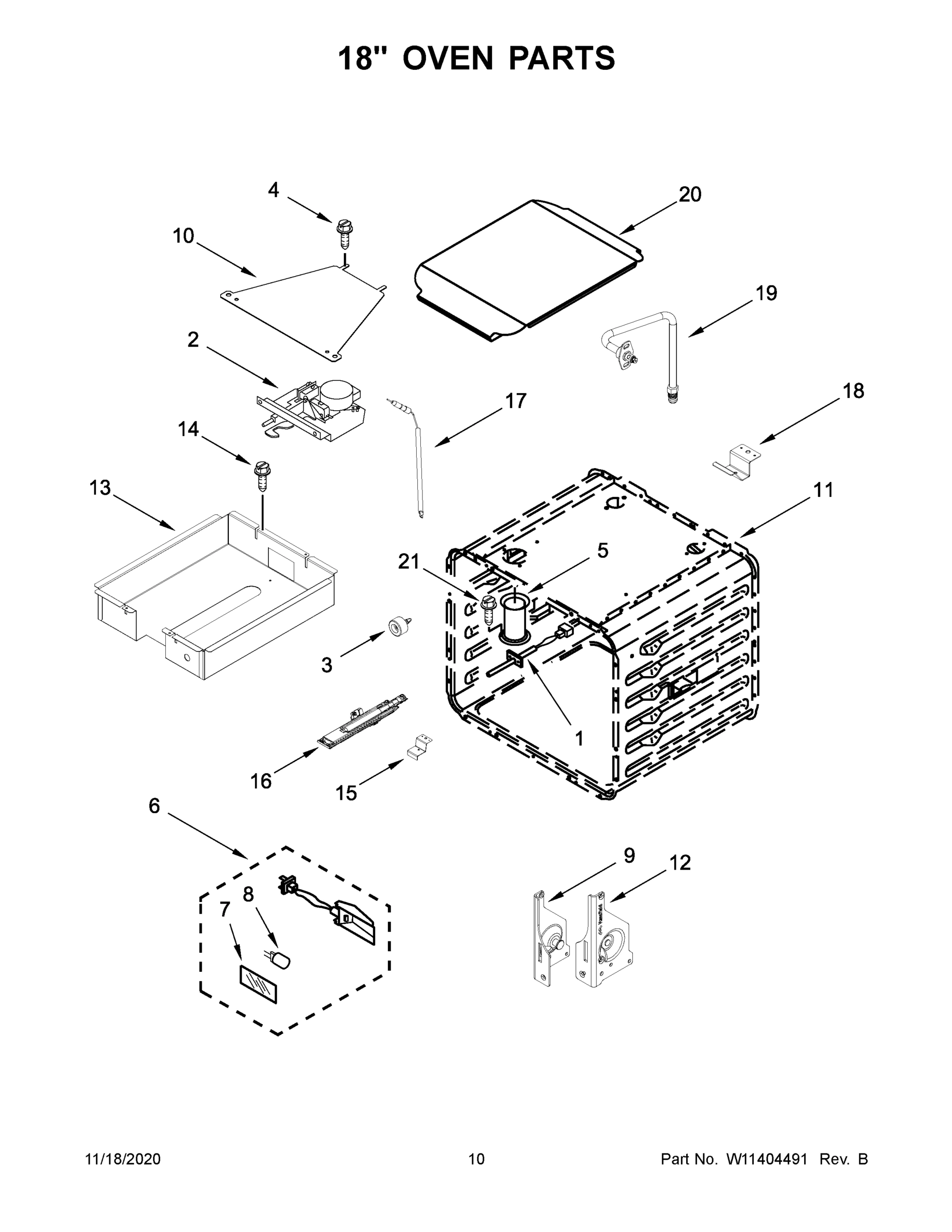 06 - 18" OVEN PARTS
