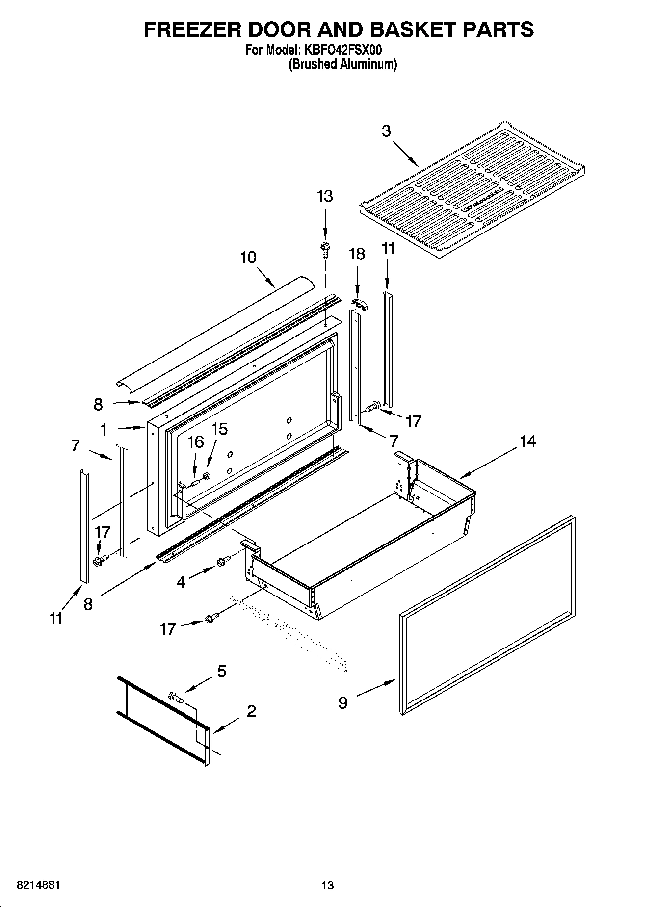 08 - FREEZER DOOR AND BASKET PARTS
