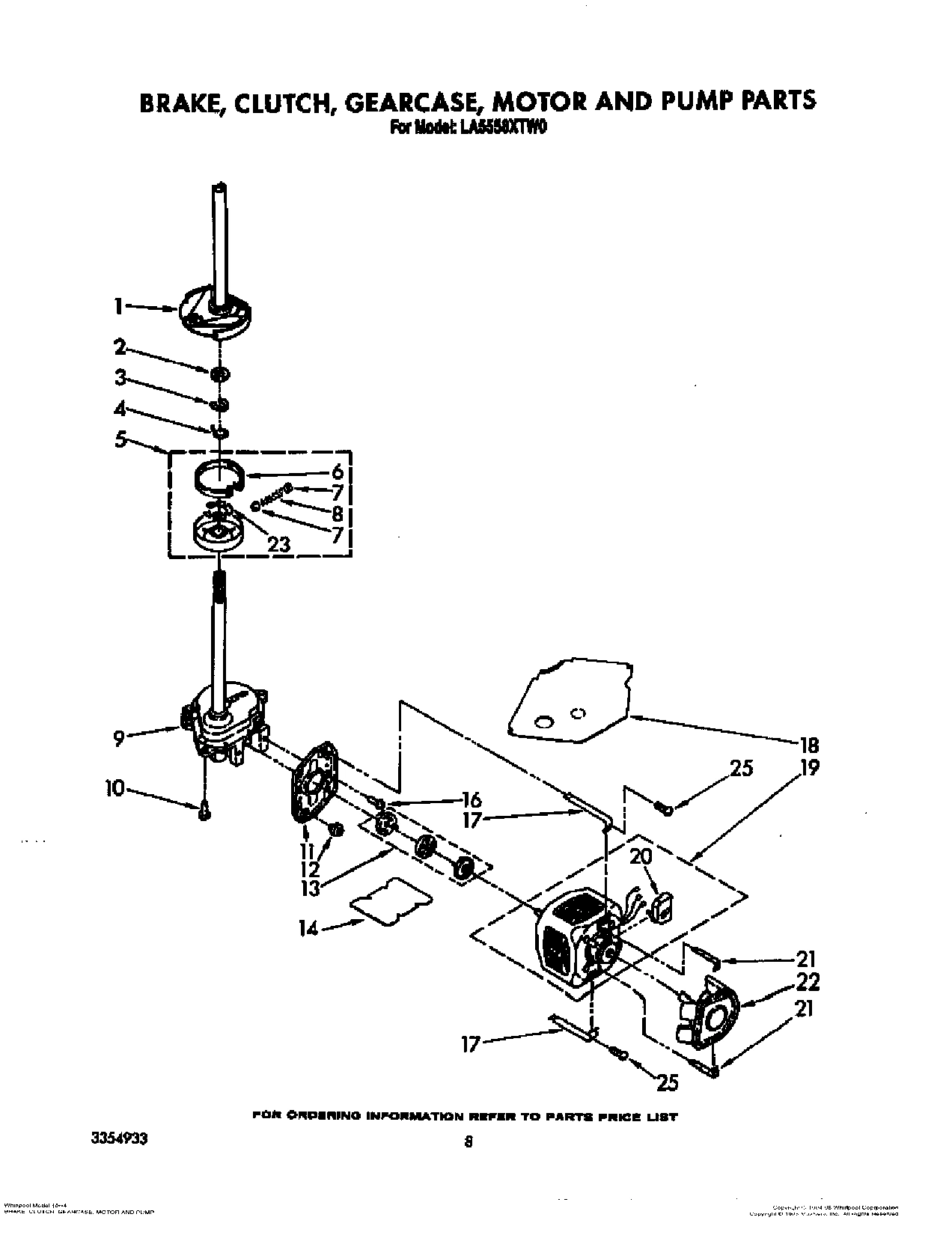 06 - BRAKE, CLUTCH, GEARCASE, MOTOR AND PUMP