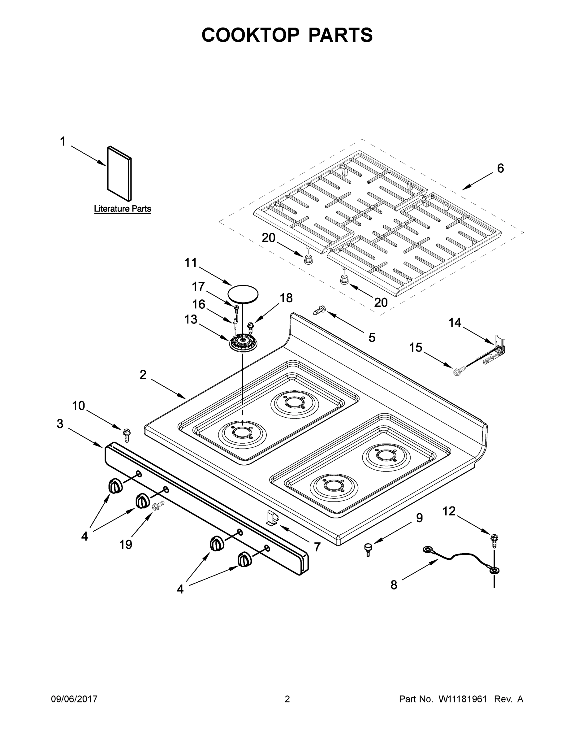 02 - COOKTOP PARTS
