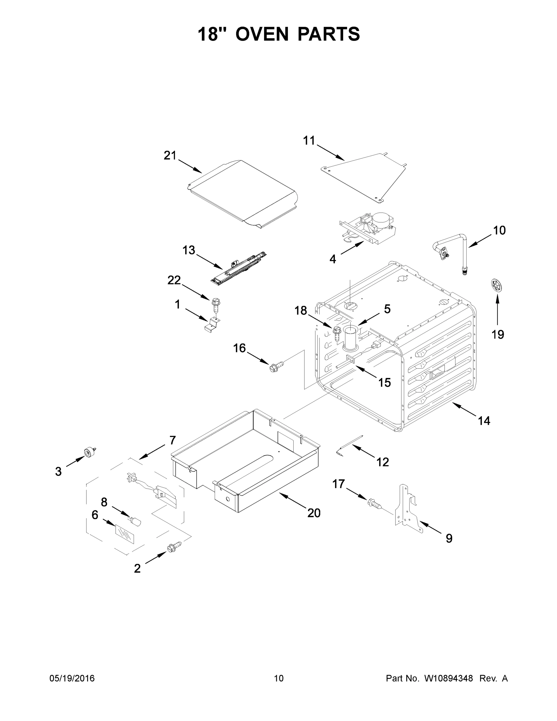 06 - 18" OVEN PARTS