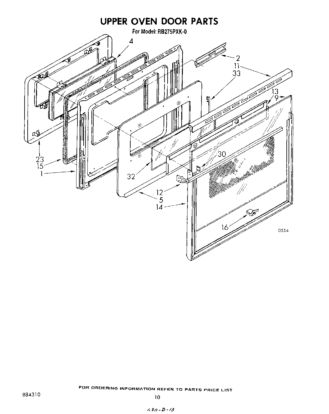 06 - UPPER OVEN DOOR