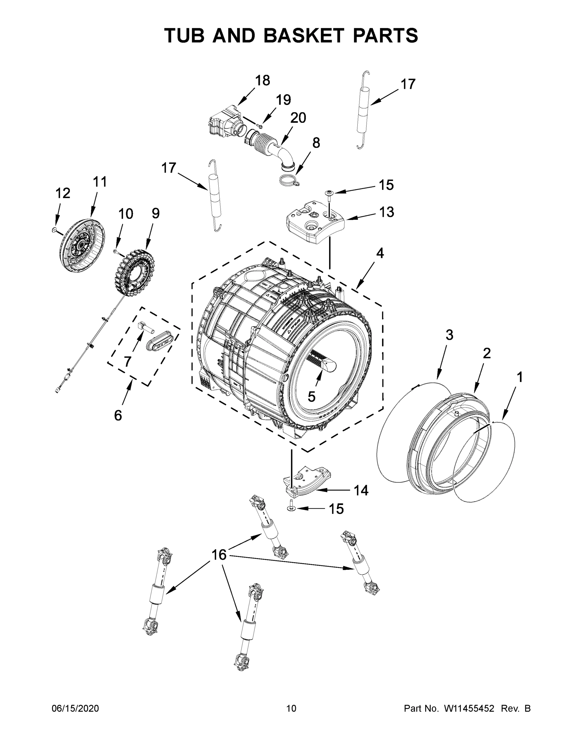 06 - TUB AND BASKET PARTS
