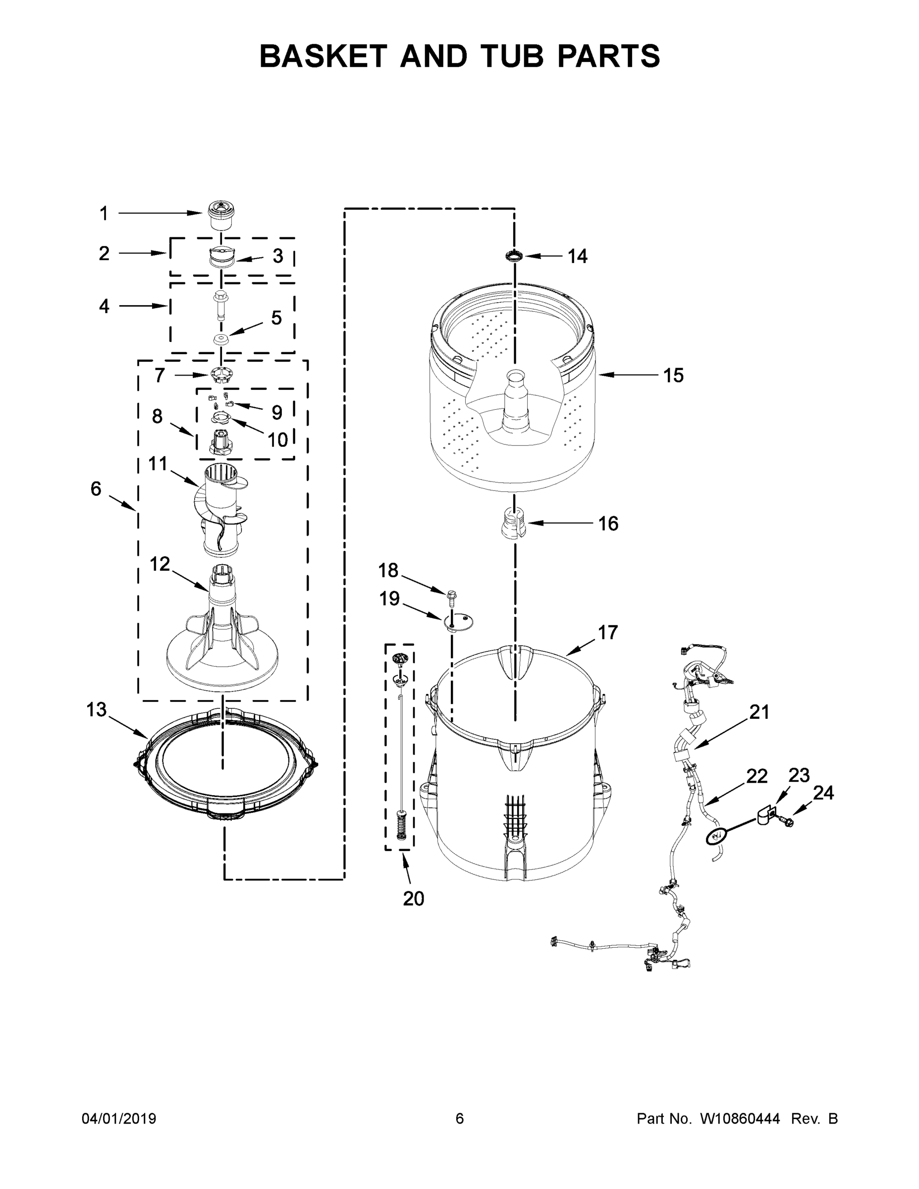 04 - BASKET AND TUB PARTS