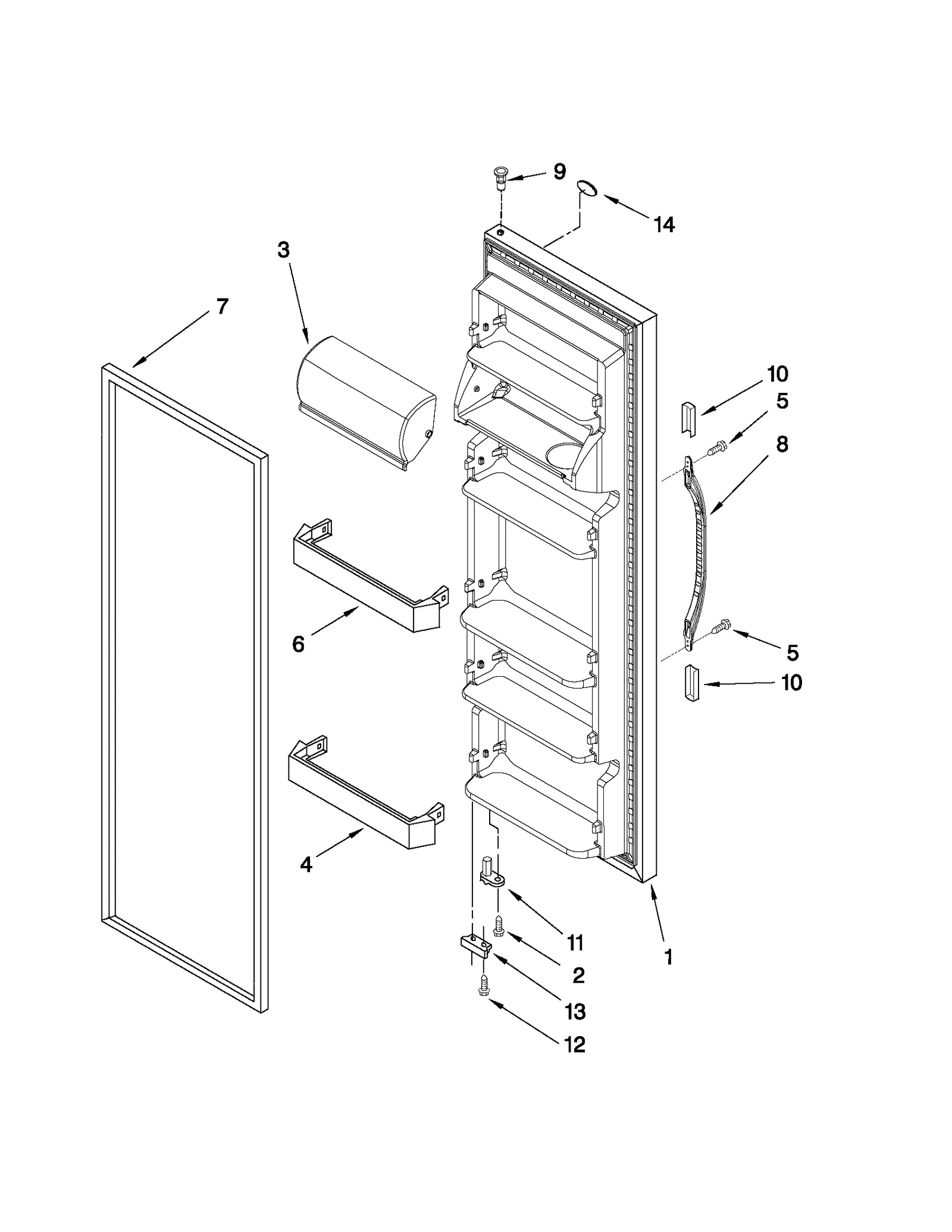 REFRIGERATOR DOOR PARTS