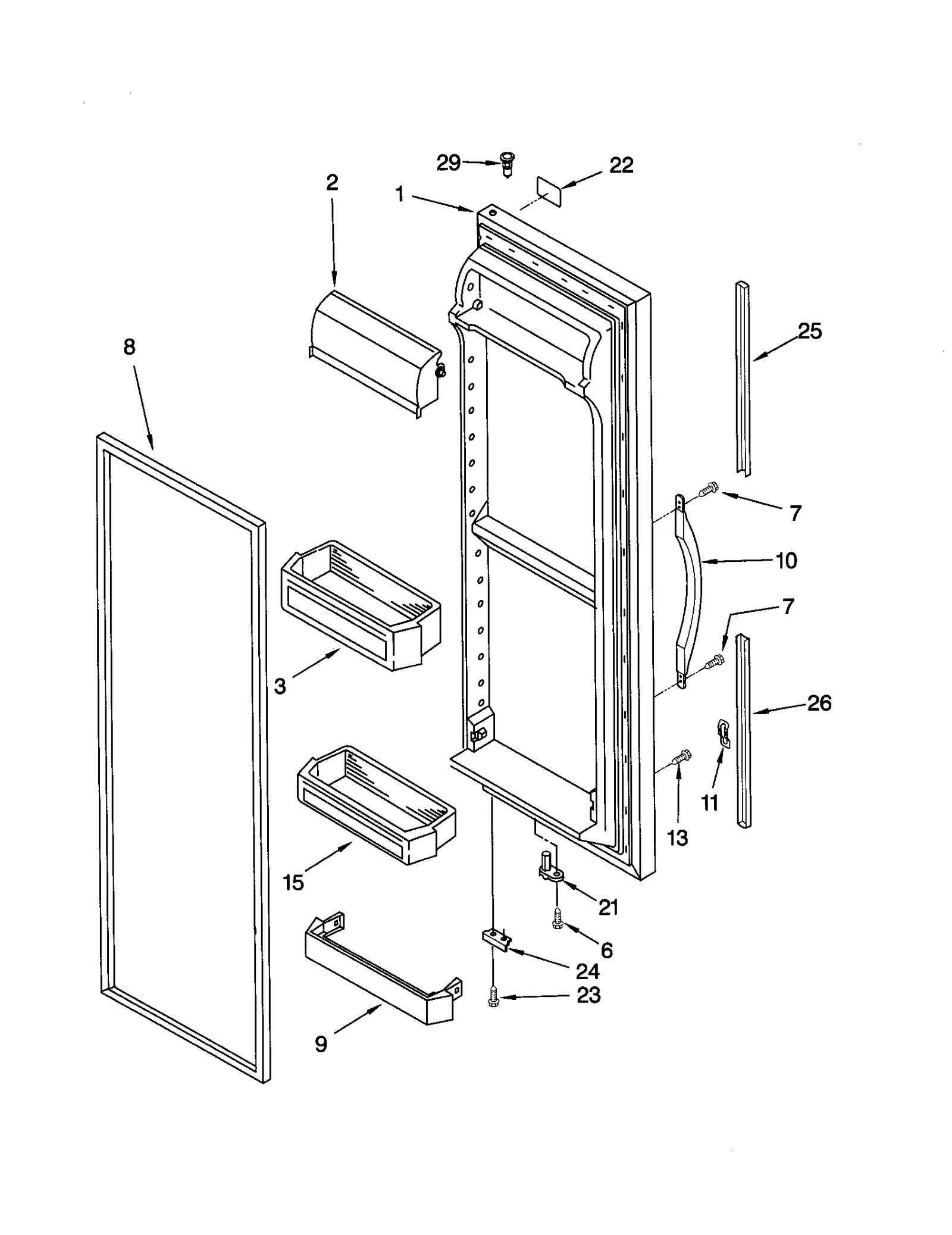 REFRIGERATOR DOOR