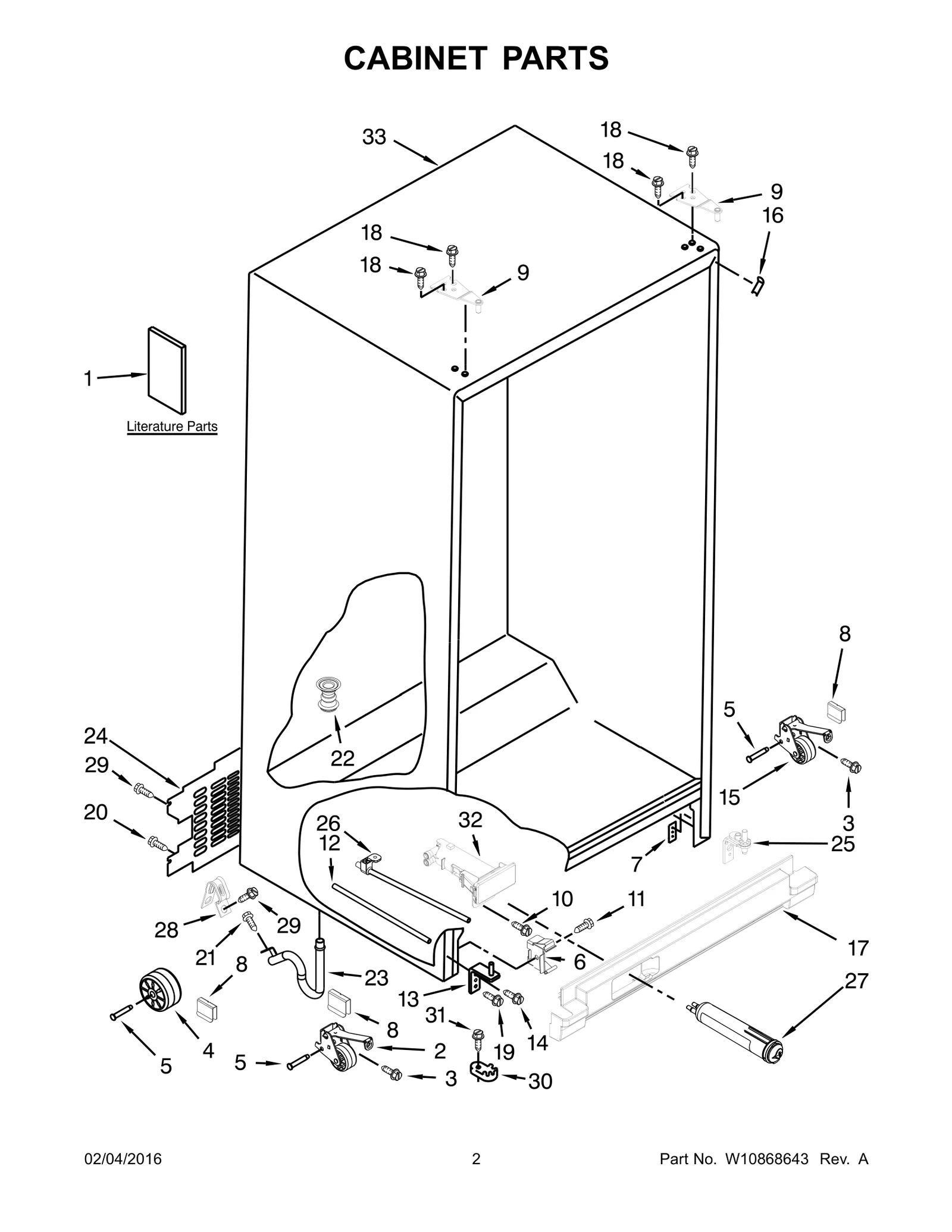 CABINET PARTS