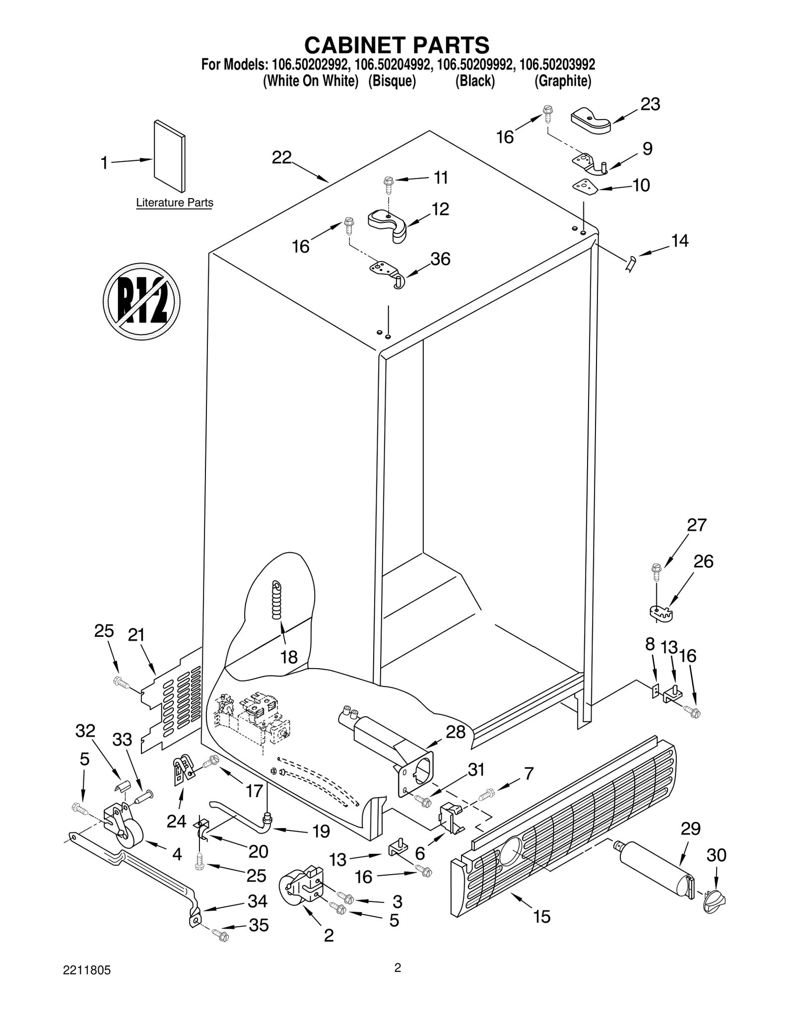 CABINET PARTS
