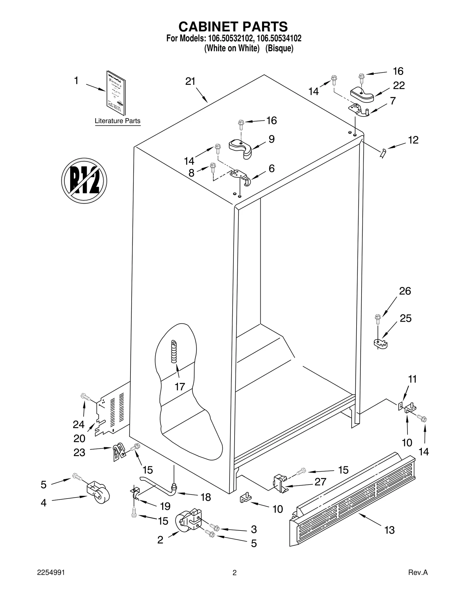 CABINET PARTS