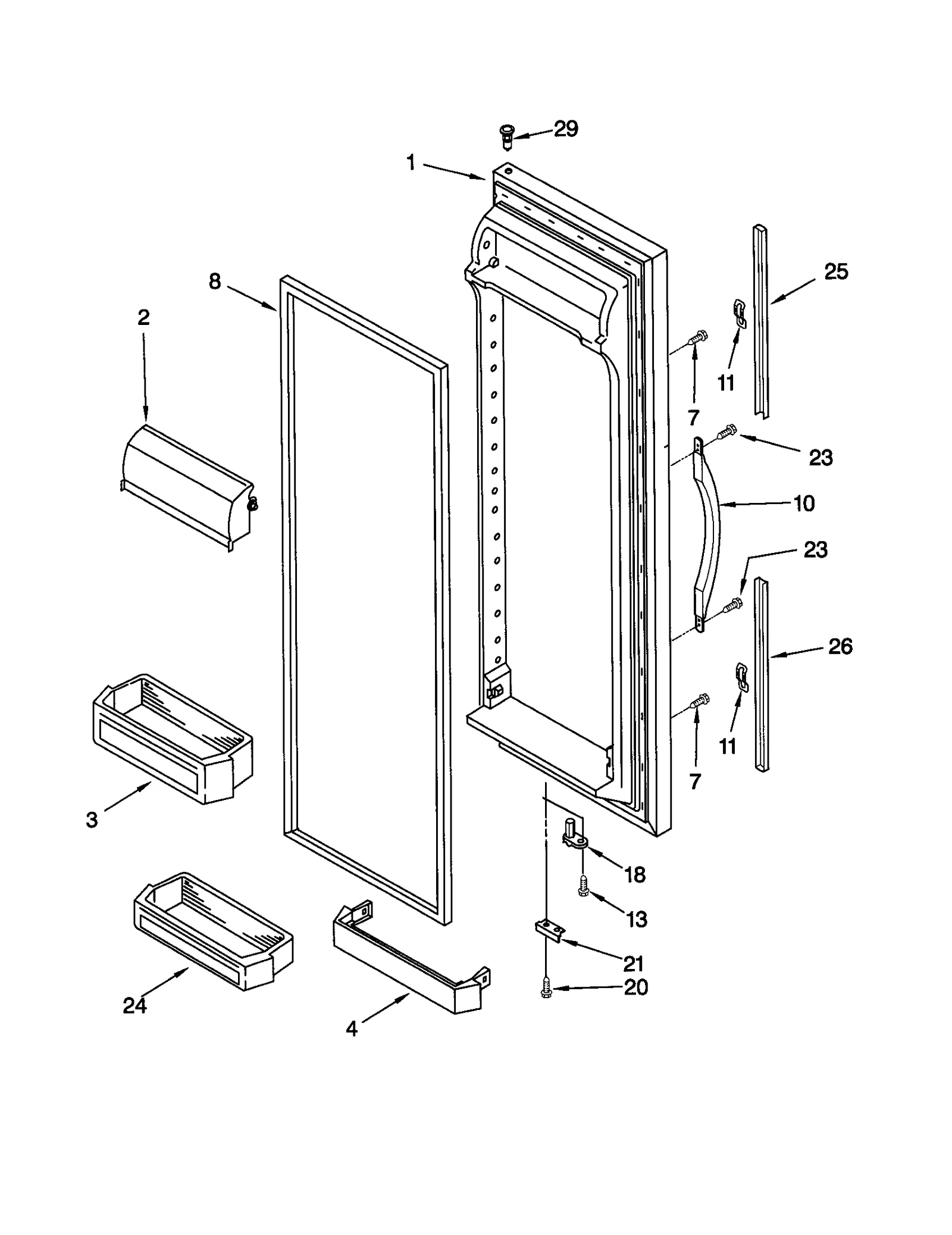 REFRIGERATOR DOOR