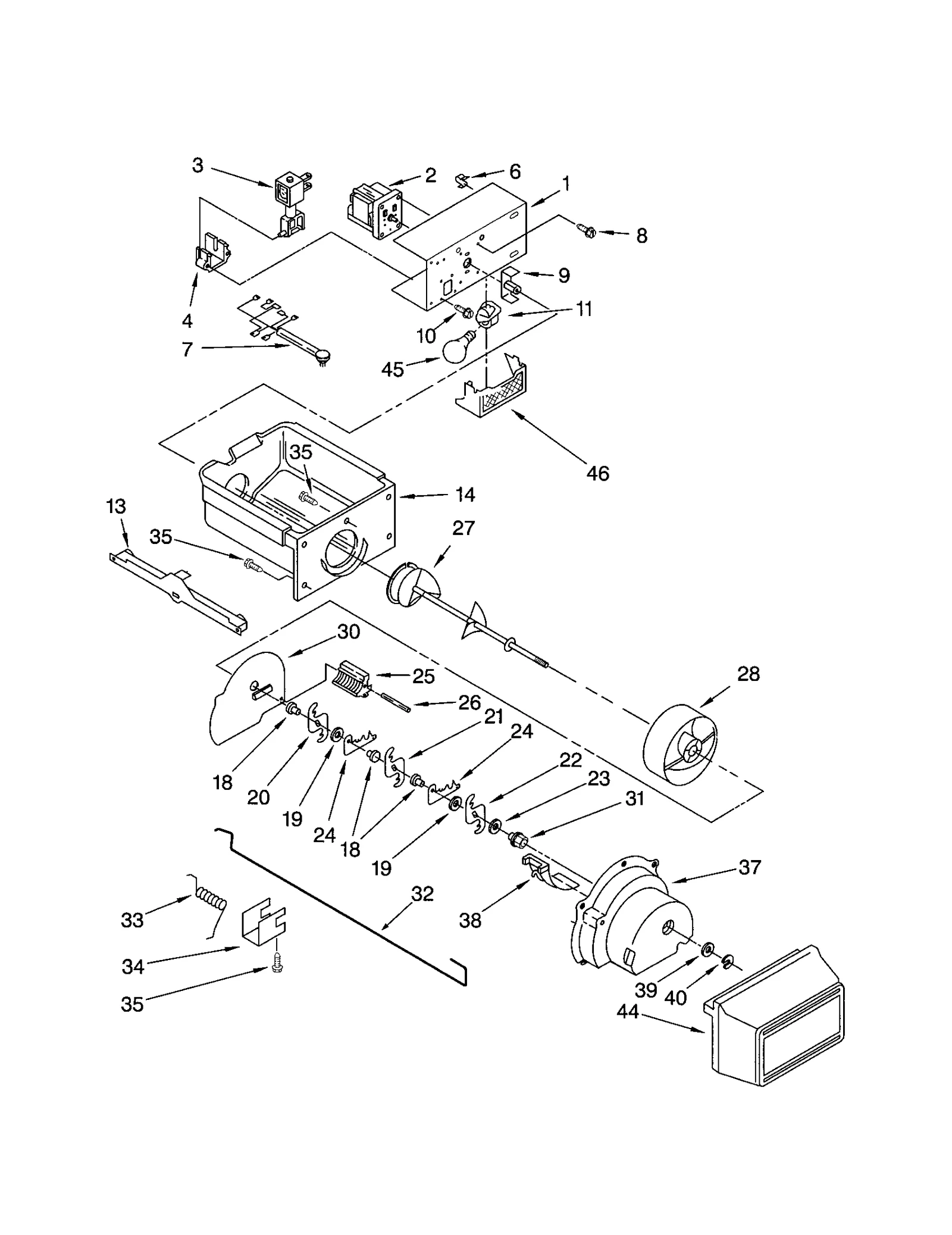 MOTOR ICE CONTAINER