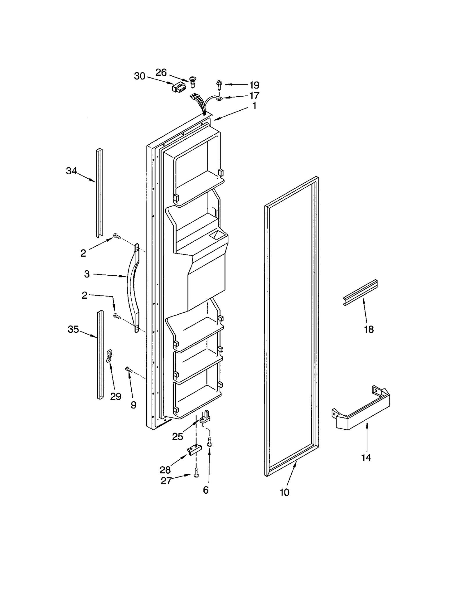 FREEZER DOOR