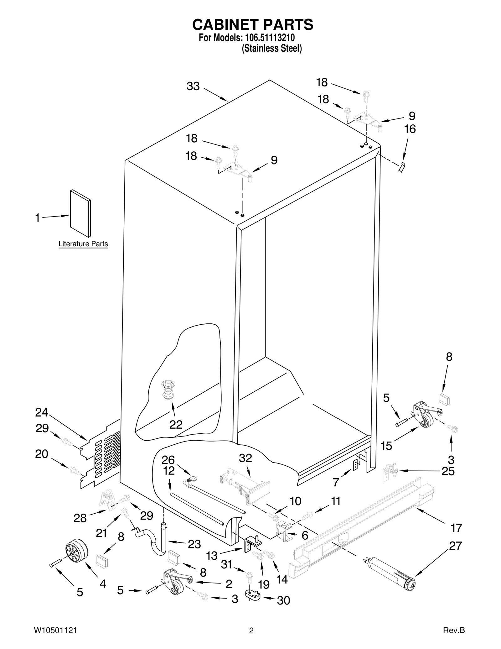 CABINET PARTS