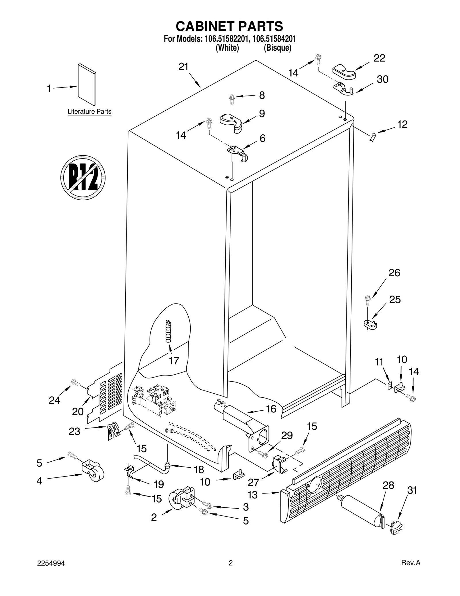 CABINET PARTS