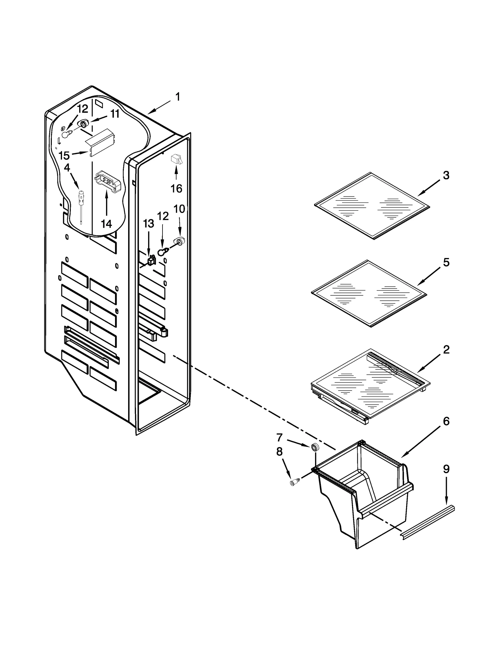 FREEZER LINER PARTS