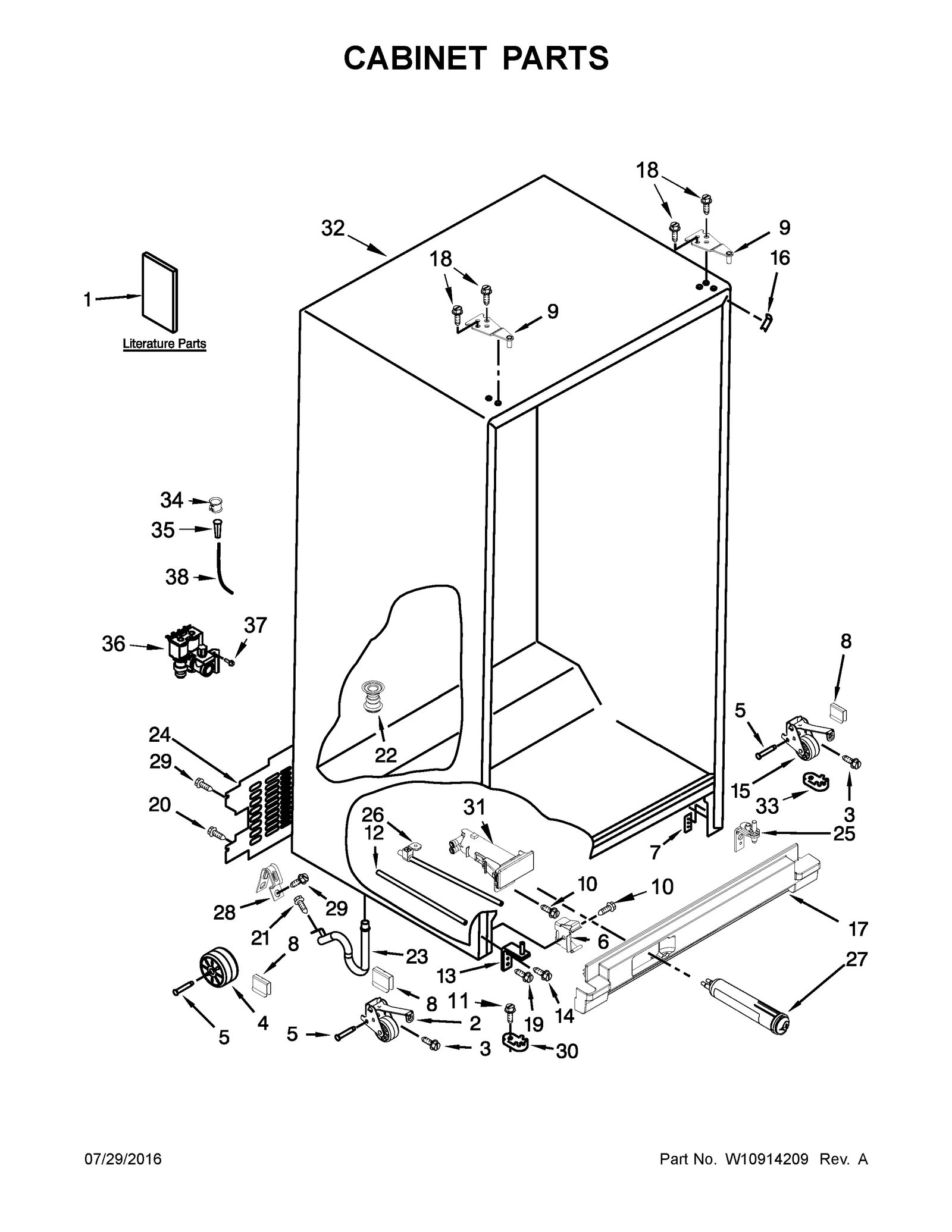 CABINET PARTS