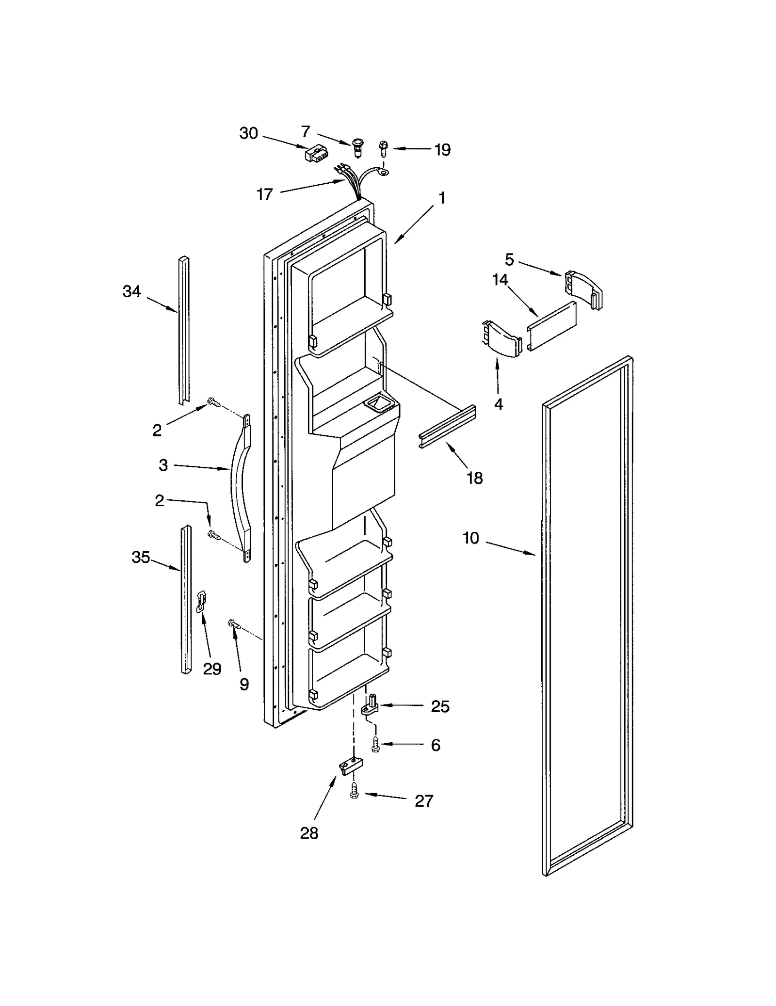 FREEZER DOOR