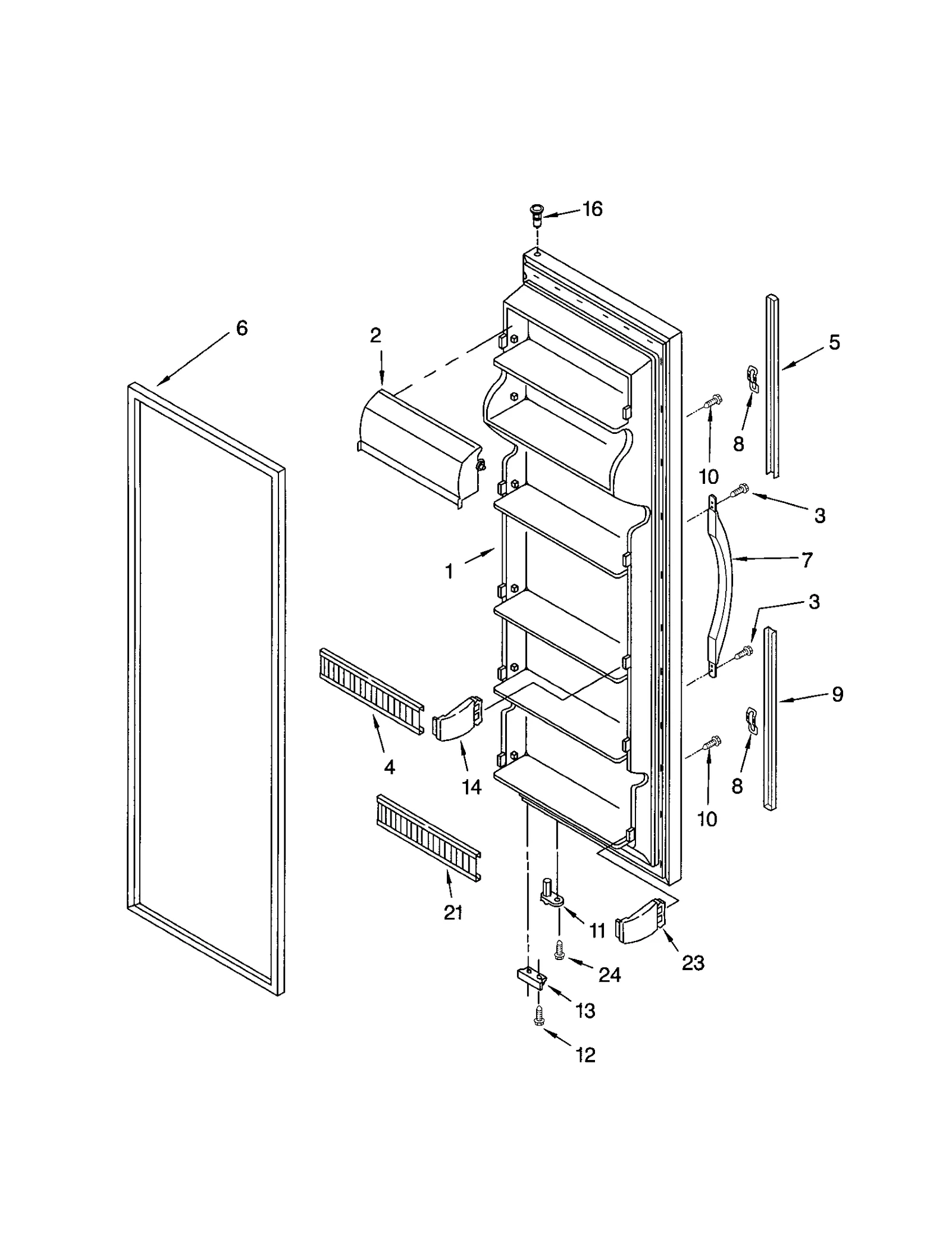 REFRIGERATOR DOOR