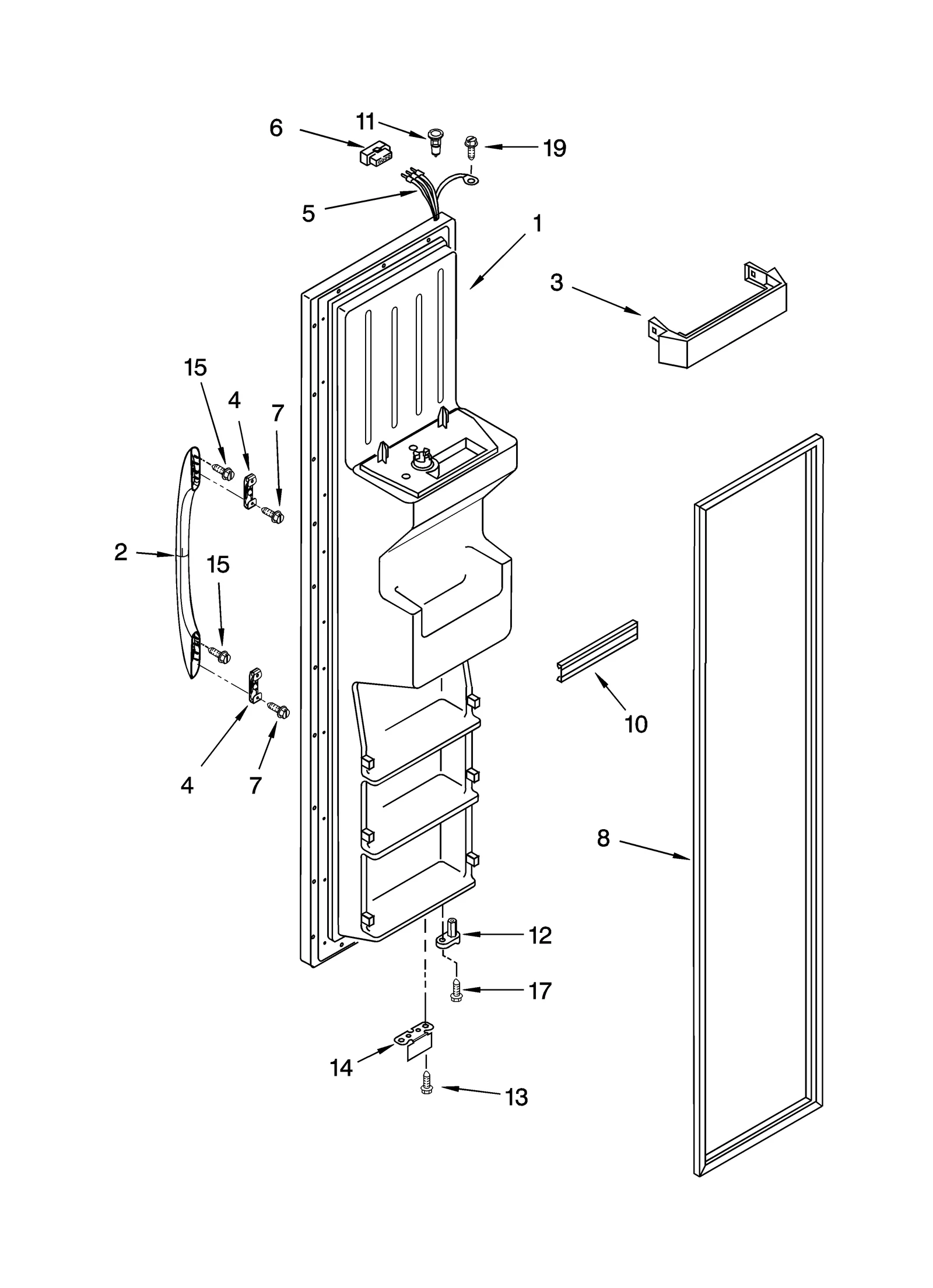 FREEZER DOOR PARTS
