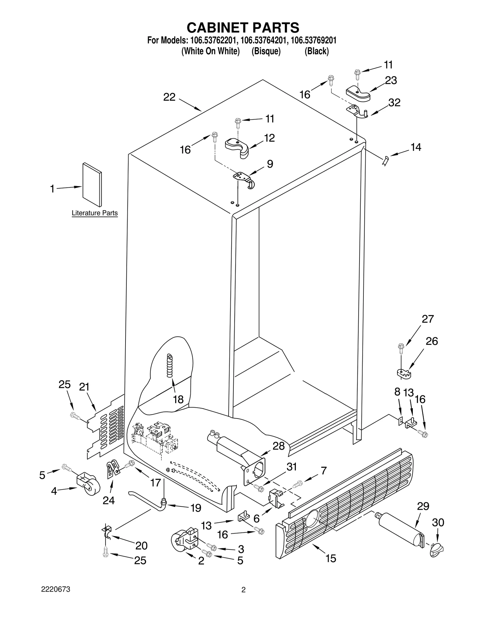 CABINET PARTS