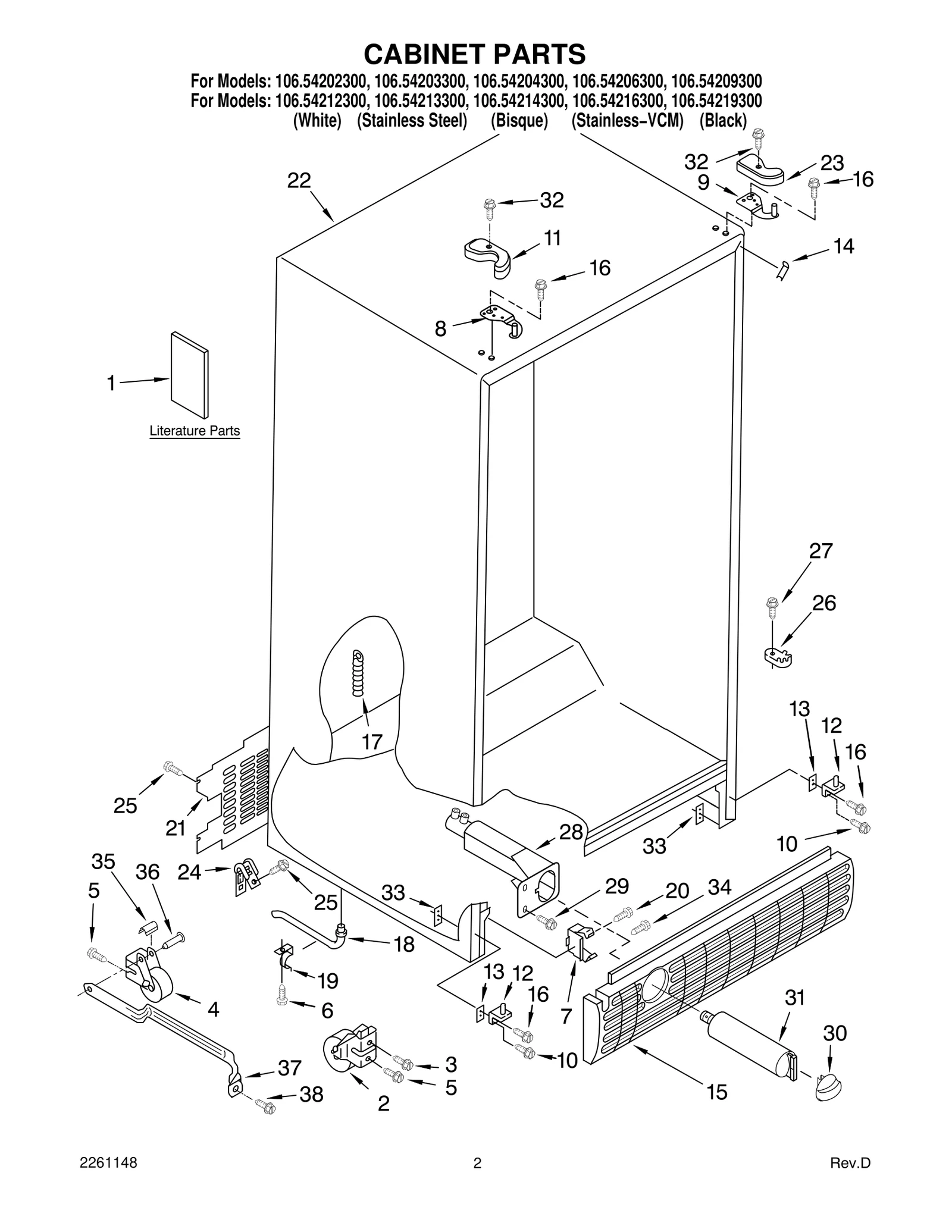 CABINET PARTS