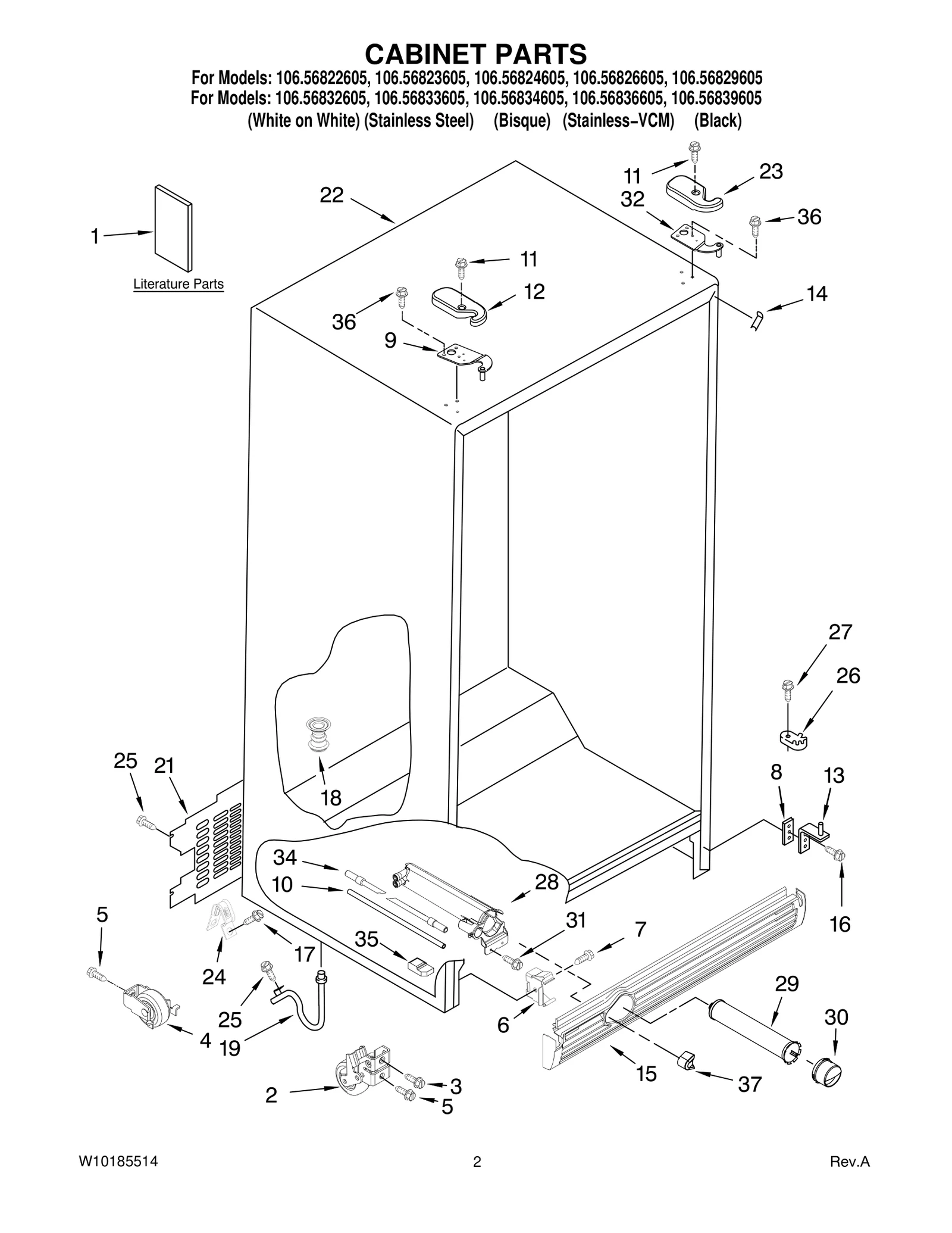 CABINET PARTS
