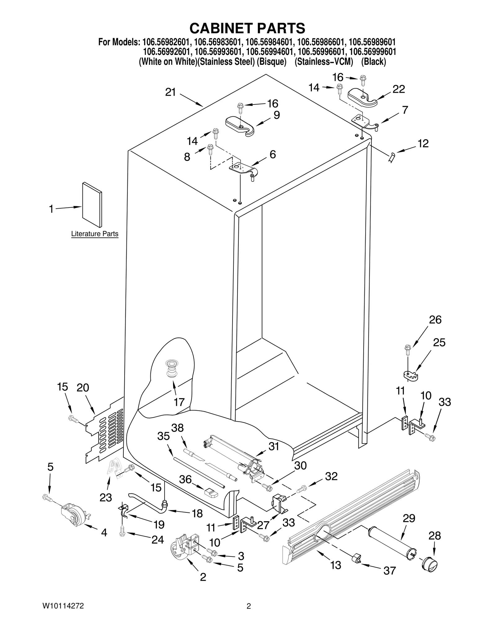 CABINET PARTS