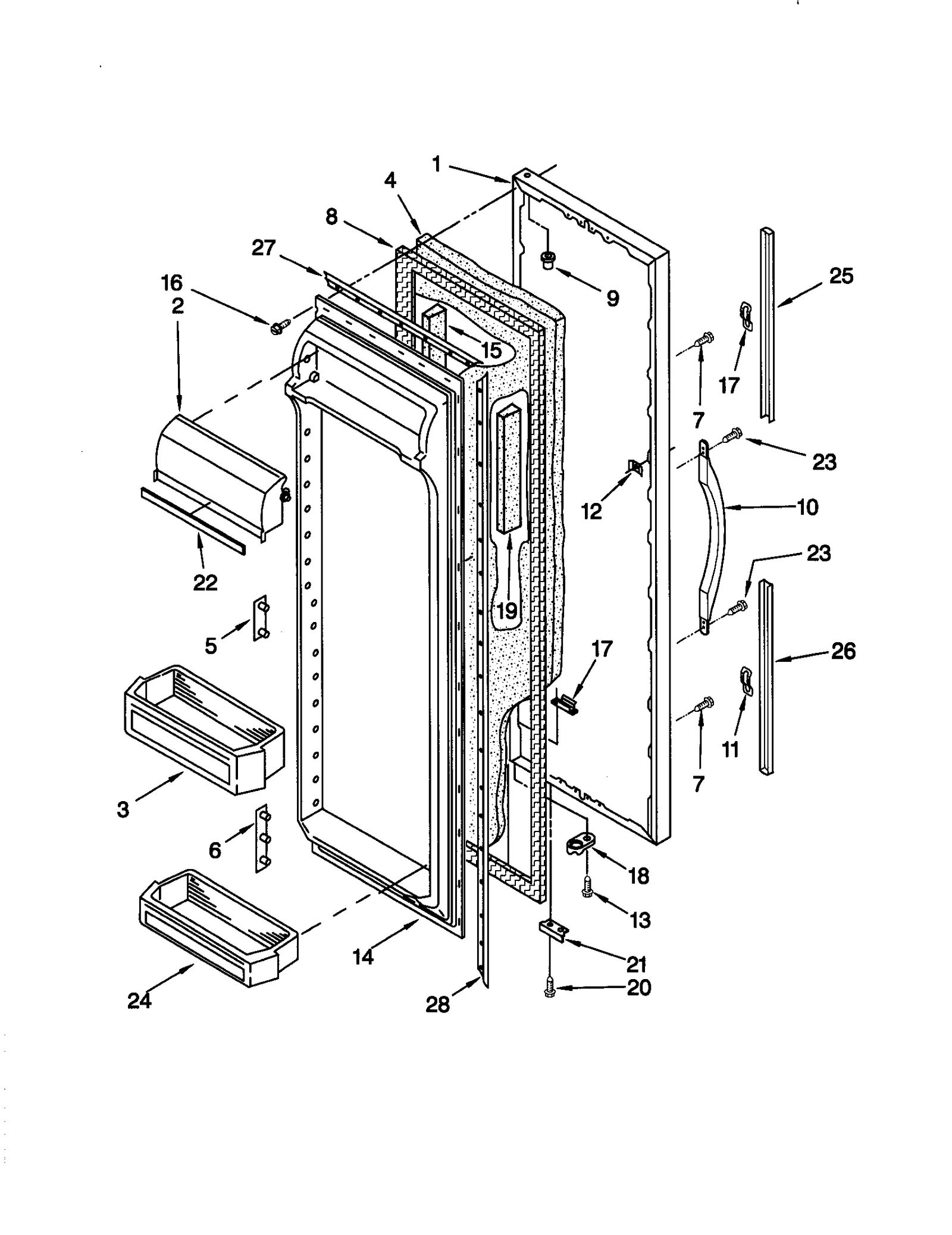 REFRIGERATOR DOOR