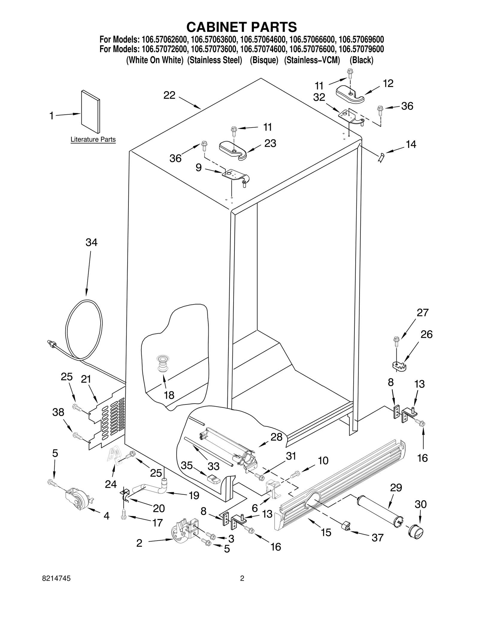 CABINET PARTS
