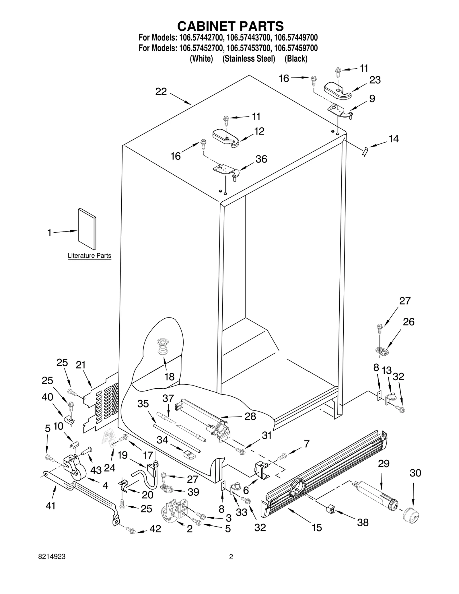 CABINET PARTS