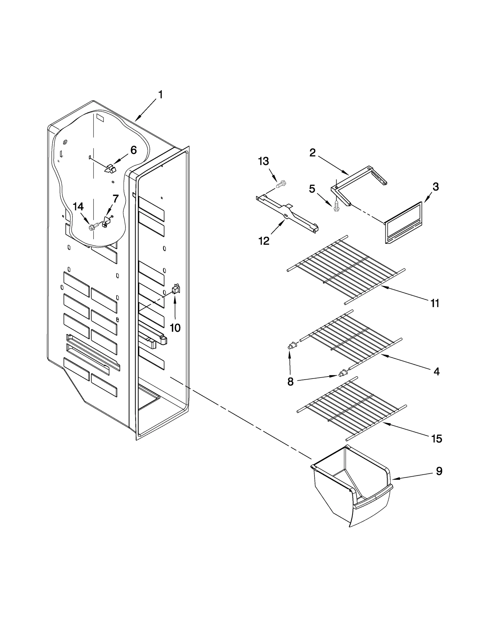 FREEZER LINER PARTS