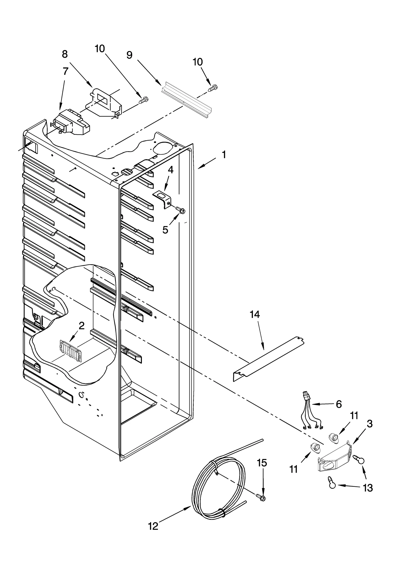REFRIGERATOR LINER PARTS