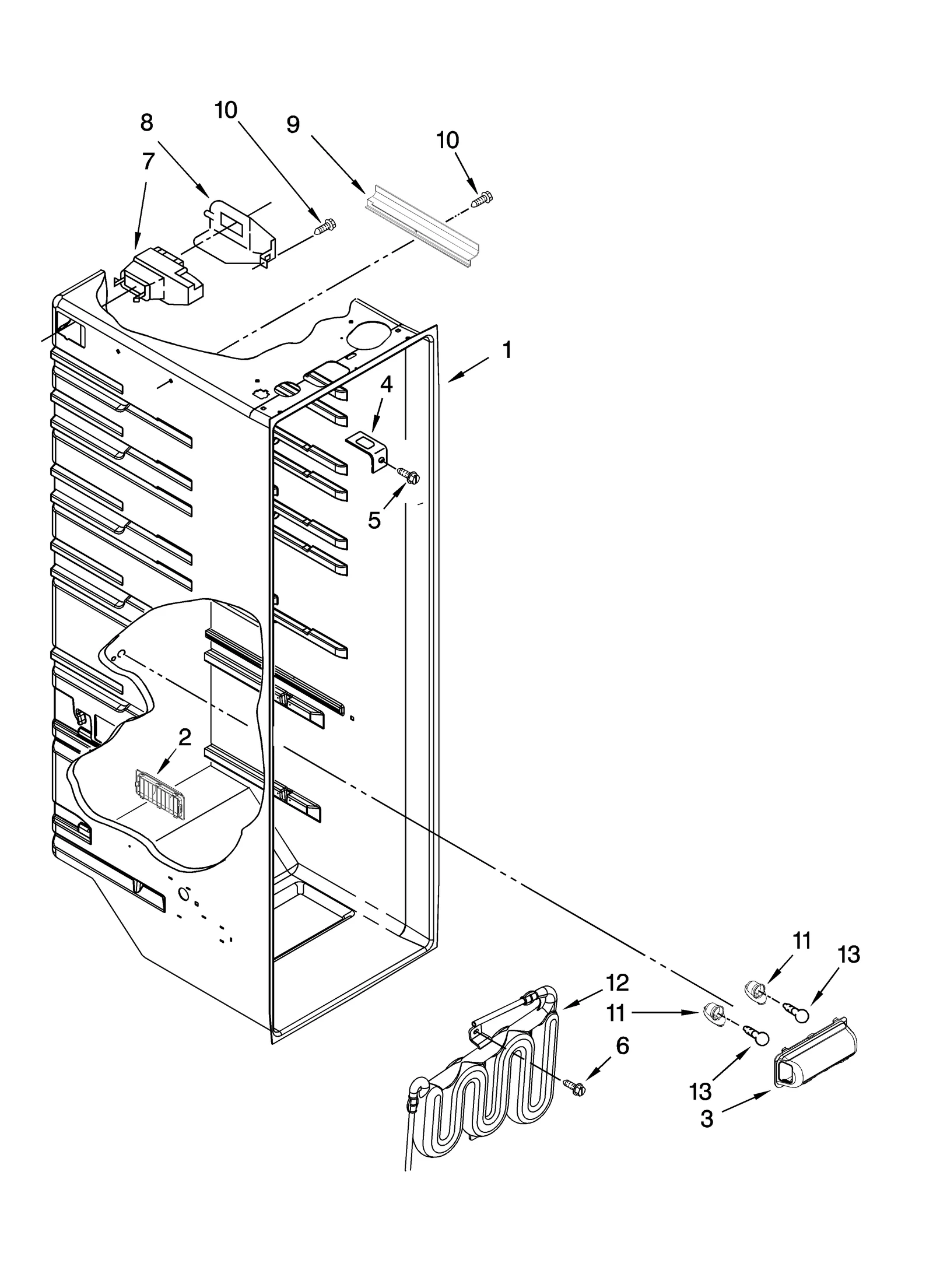 REFRIGERATOR LINER PARTS