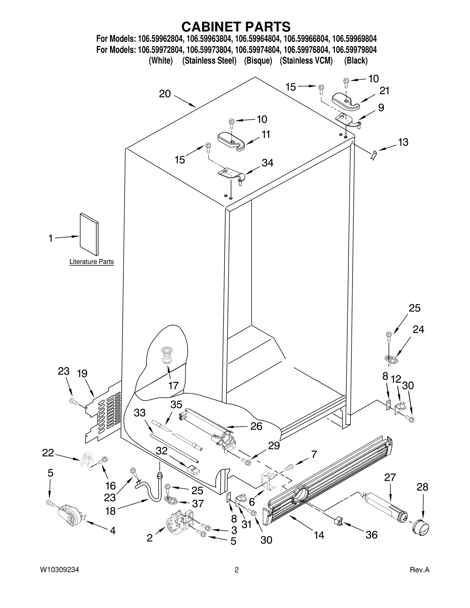 CABINET PARTS