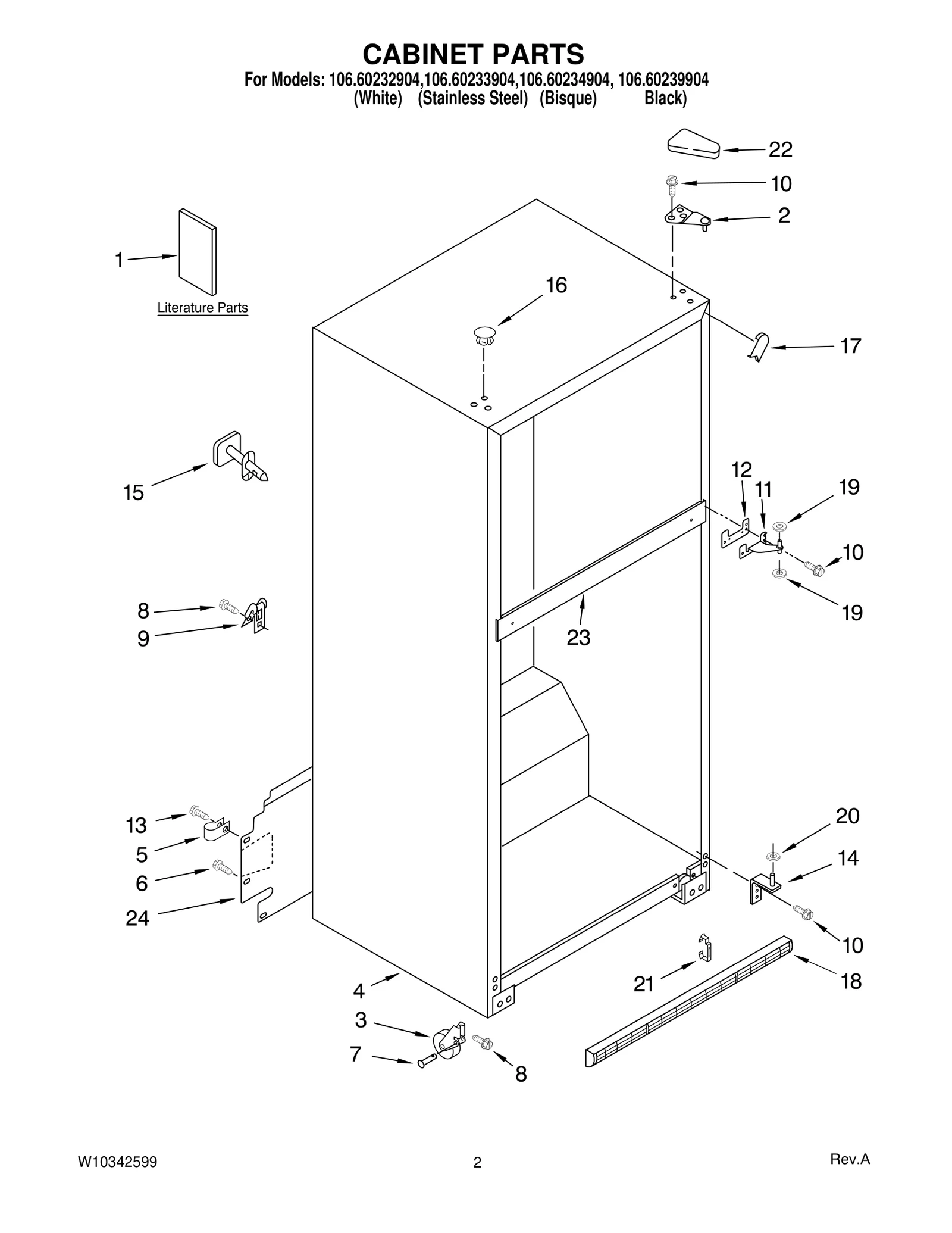 CABINET PARTS