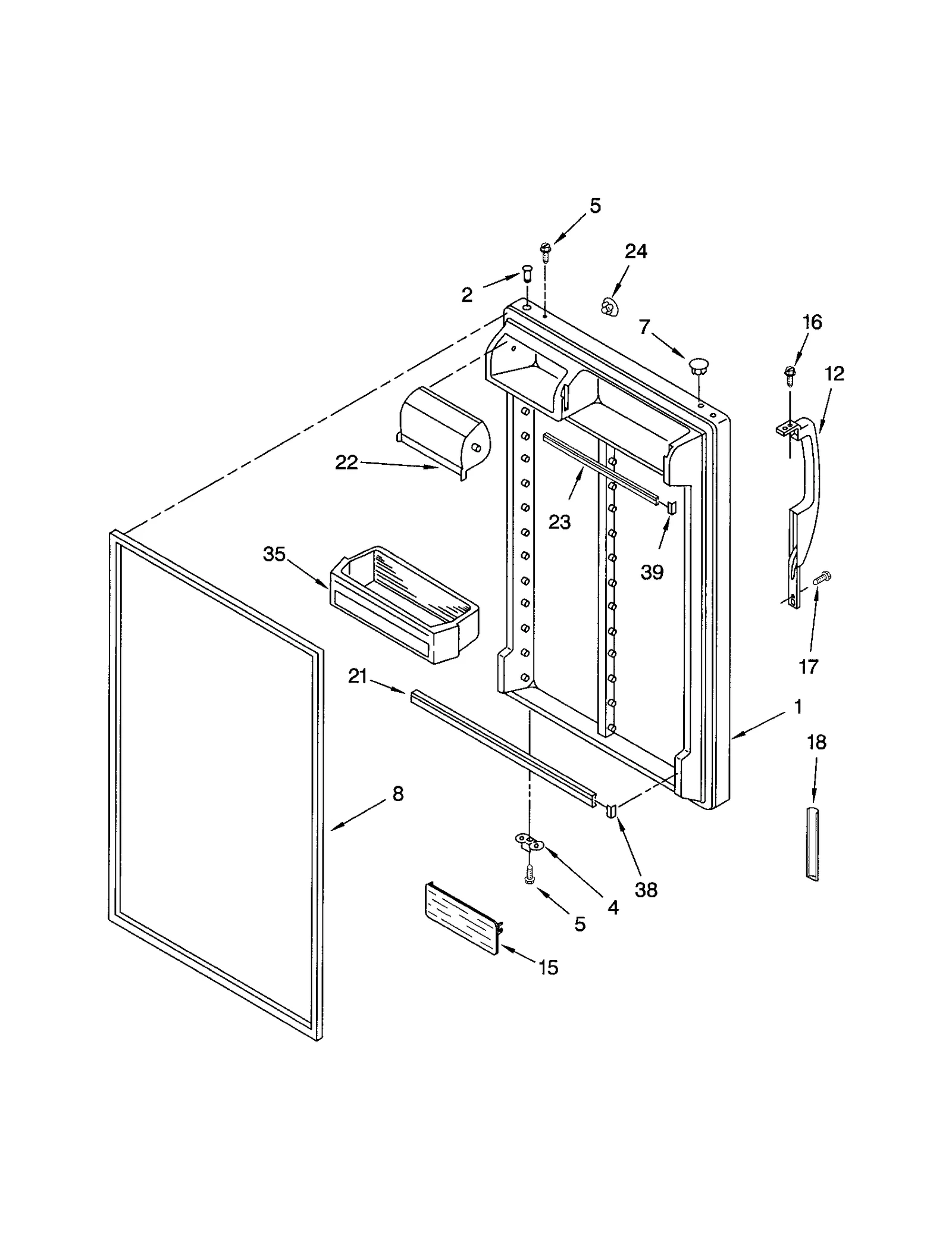 REFRIGERATOR DOOR