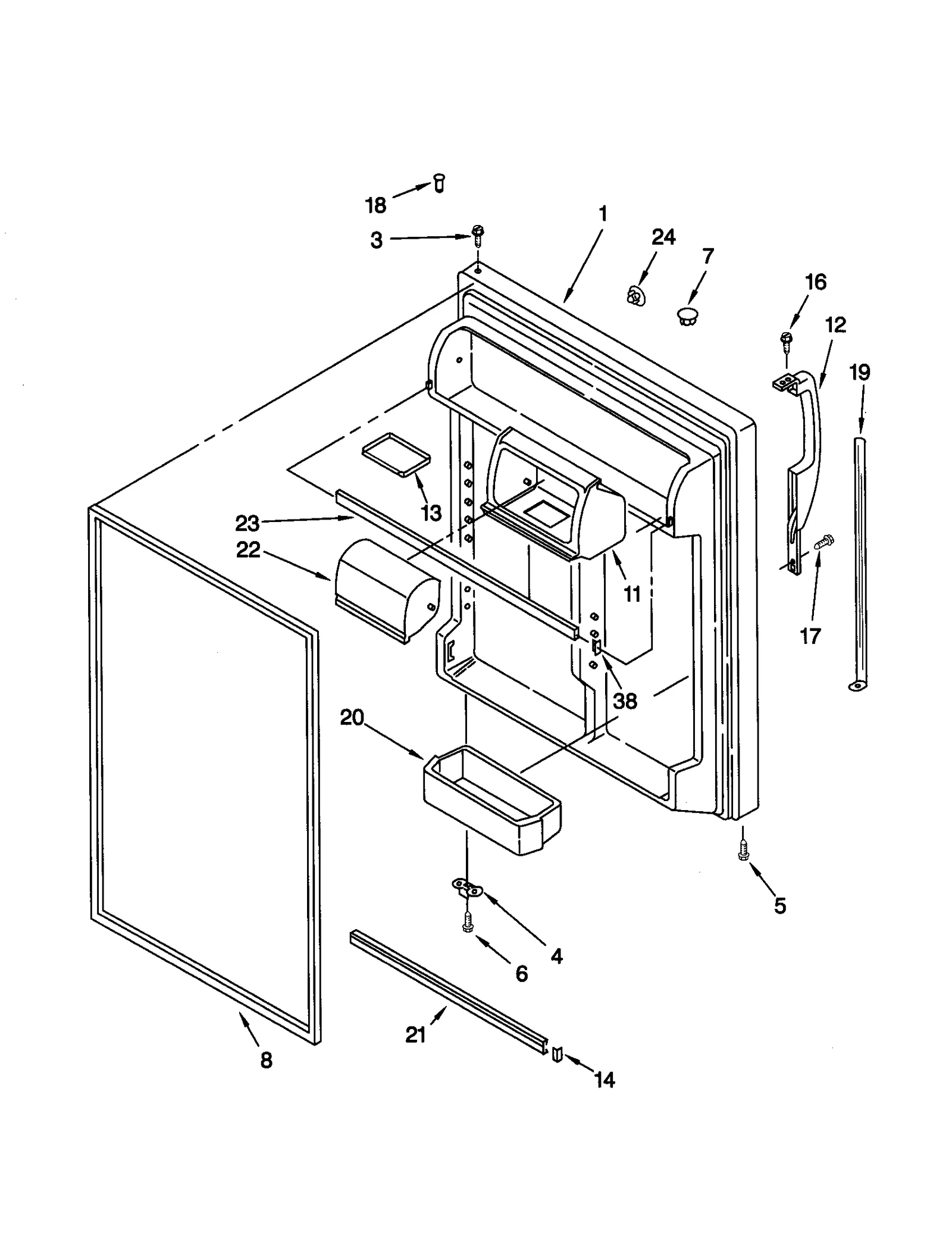 REFRIGERATOR DOOR