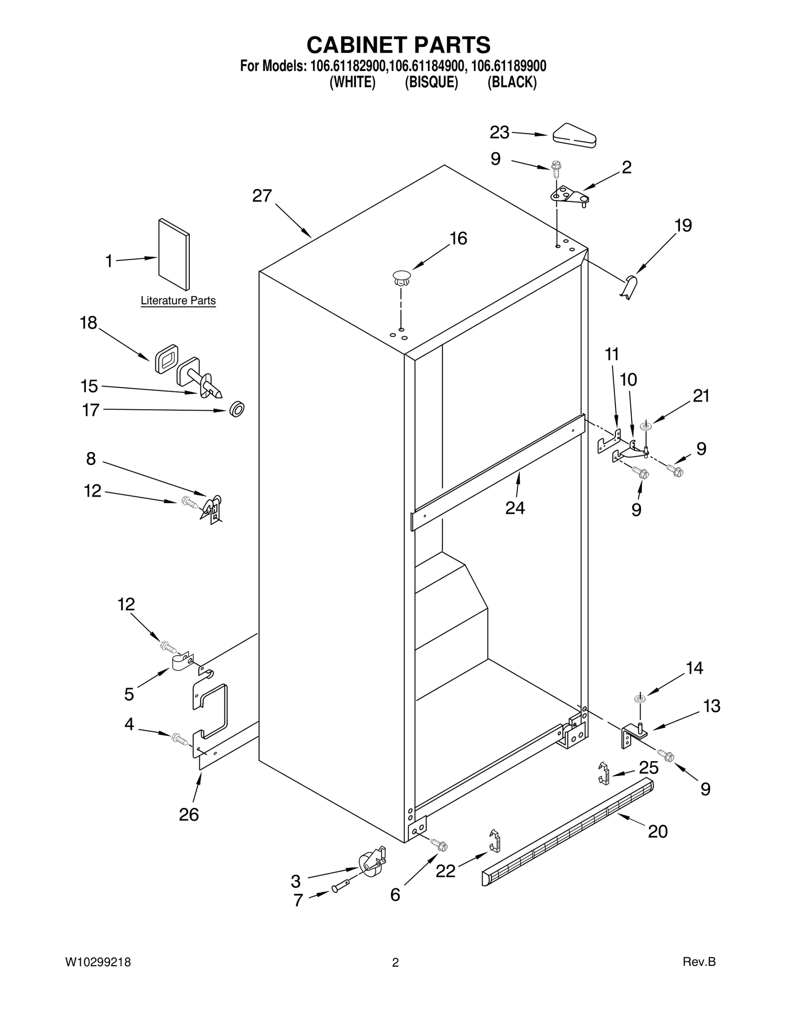 CABINET PARTS