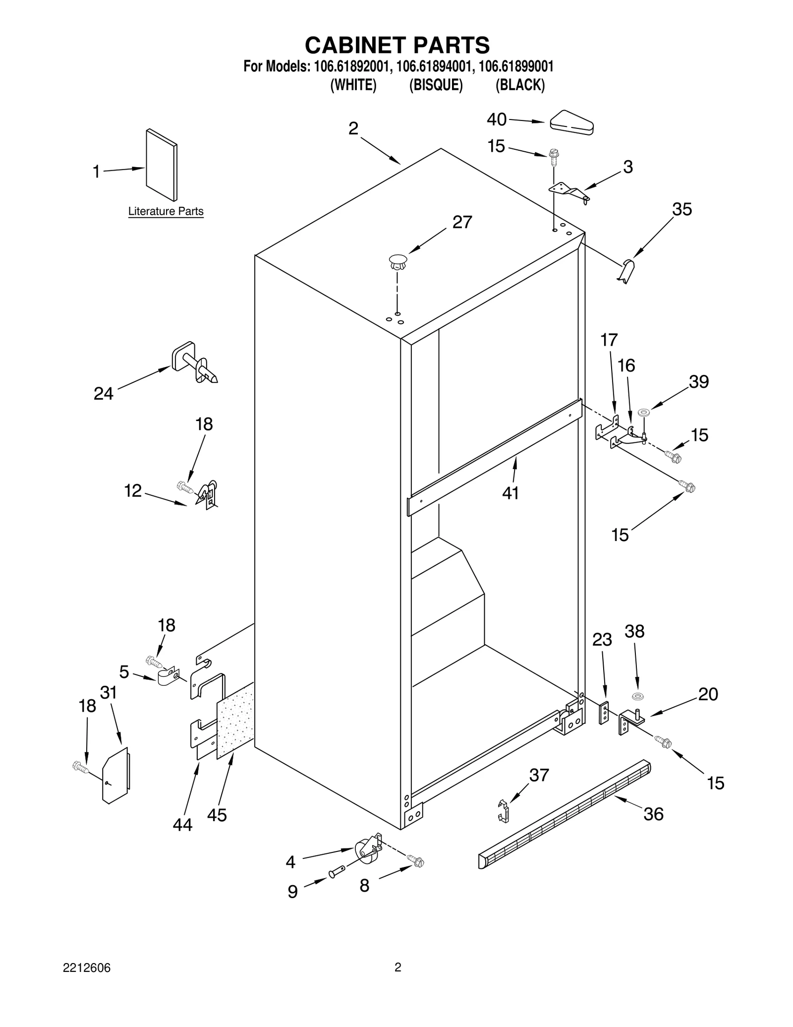 CABINET PARTS