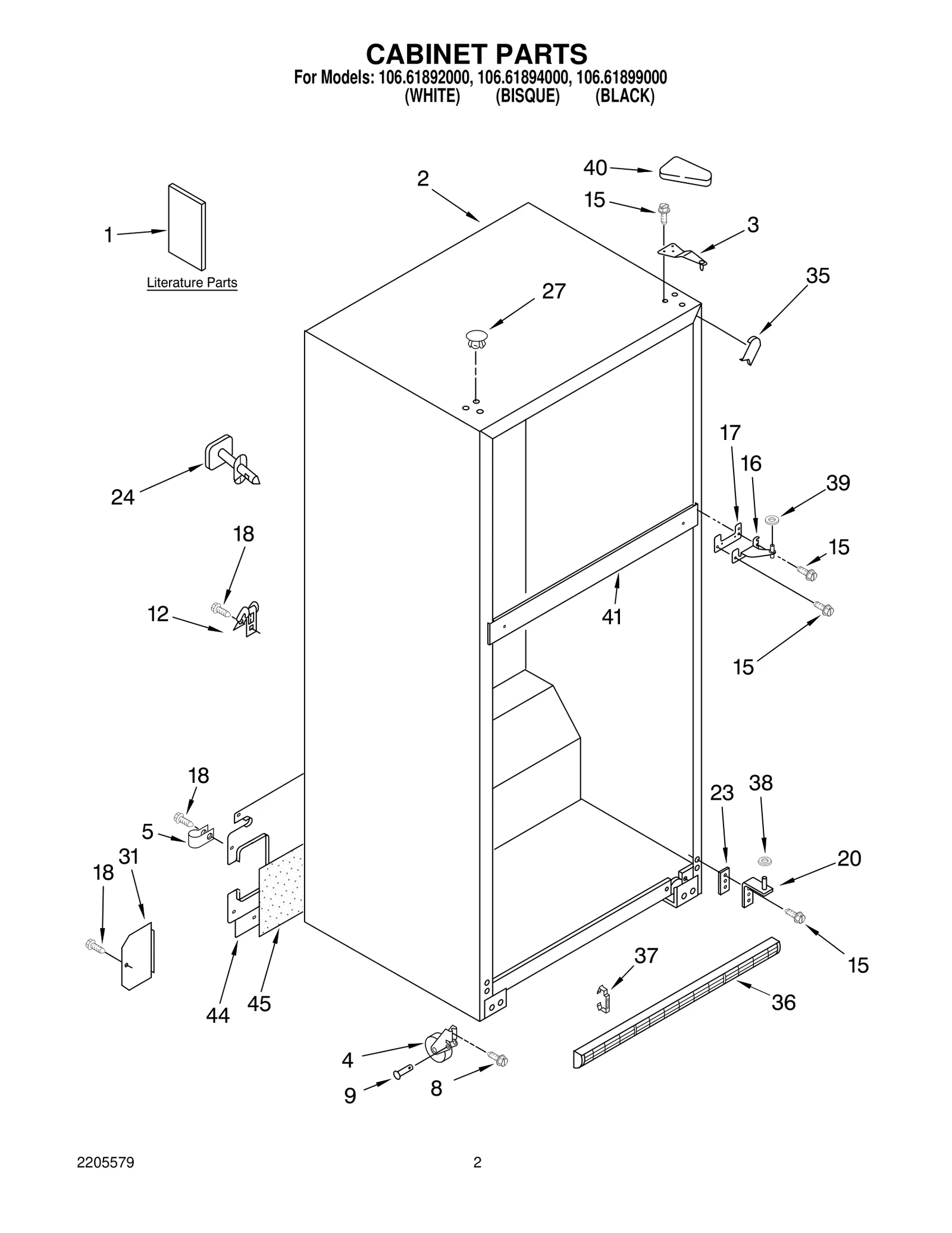 CABINET PARTS